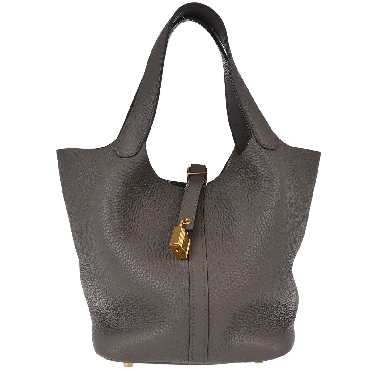Hermes Etain Taurillon Clemence Picotin Lock 22 MM Handbag