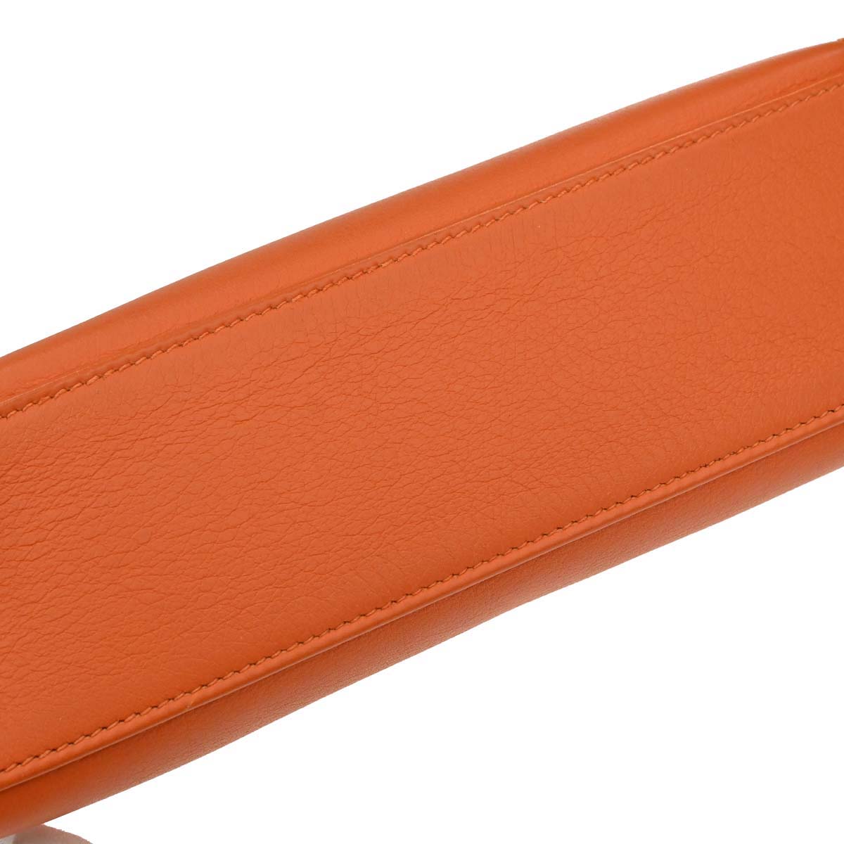 Hermes Orange Evercolor Kelly Pochette Handbag