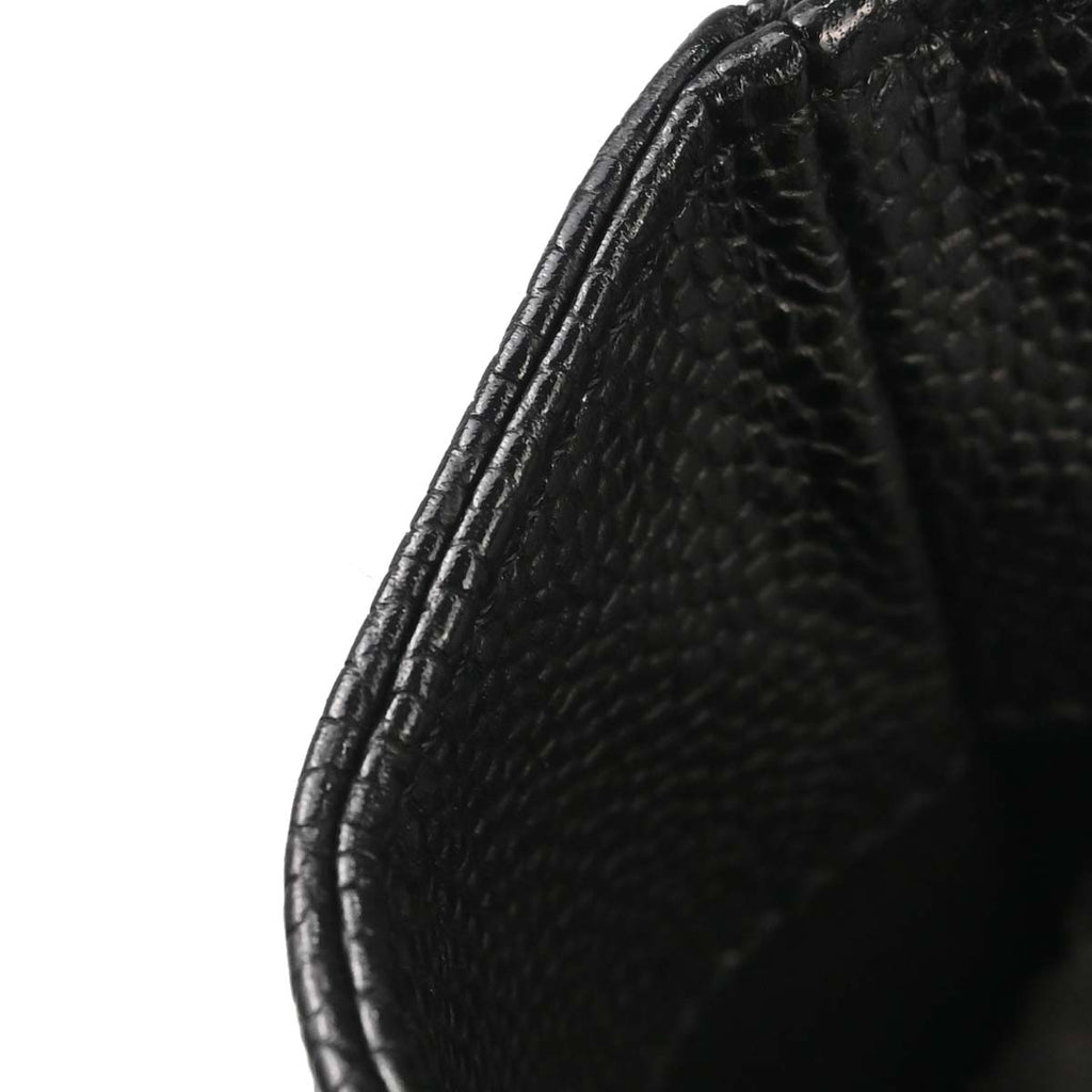 Chanel 2010-2011 Black Caviar Skin Petite Shopping Tote PST Chain Handbag