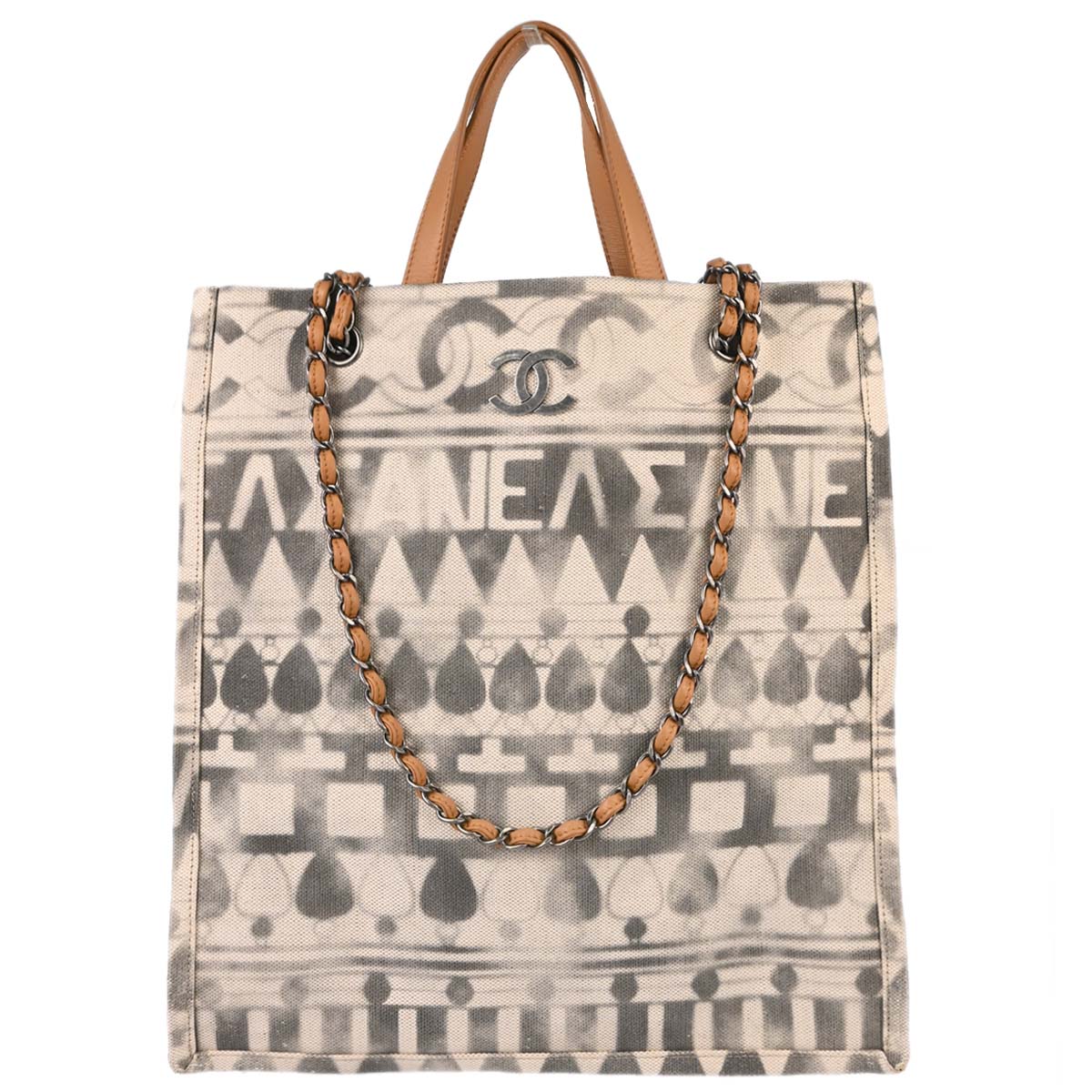 Chanel 2017-2018 Canvas Cruise Coco Perfume Tote Bag