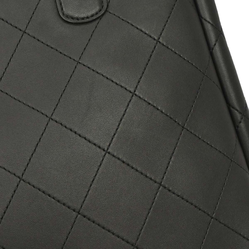 Chanel 2019 Black Calfskin Shopping Tote 2way Shoulder Handbag