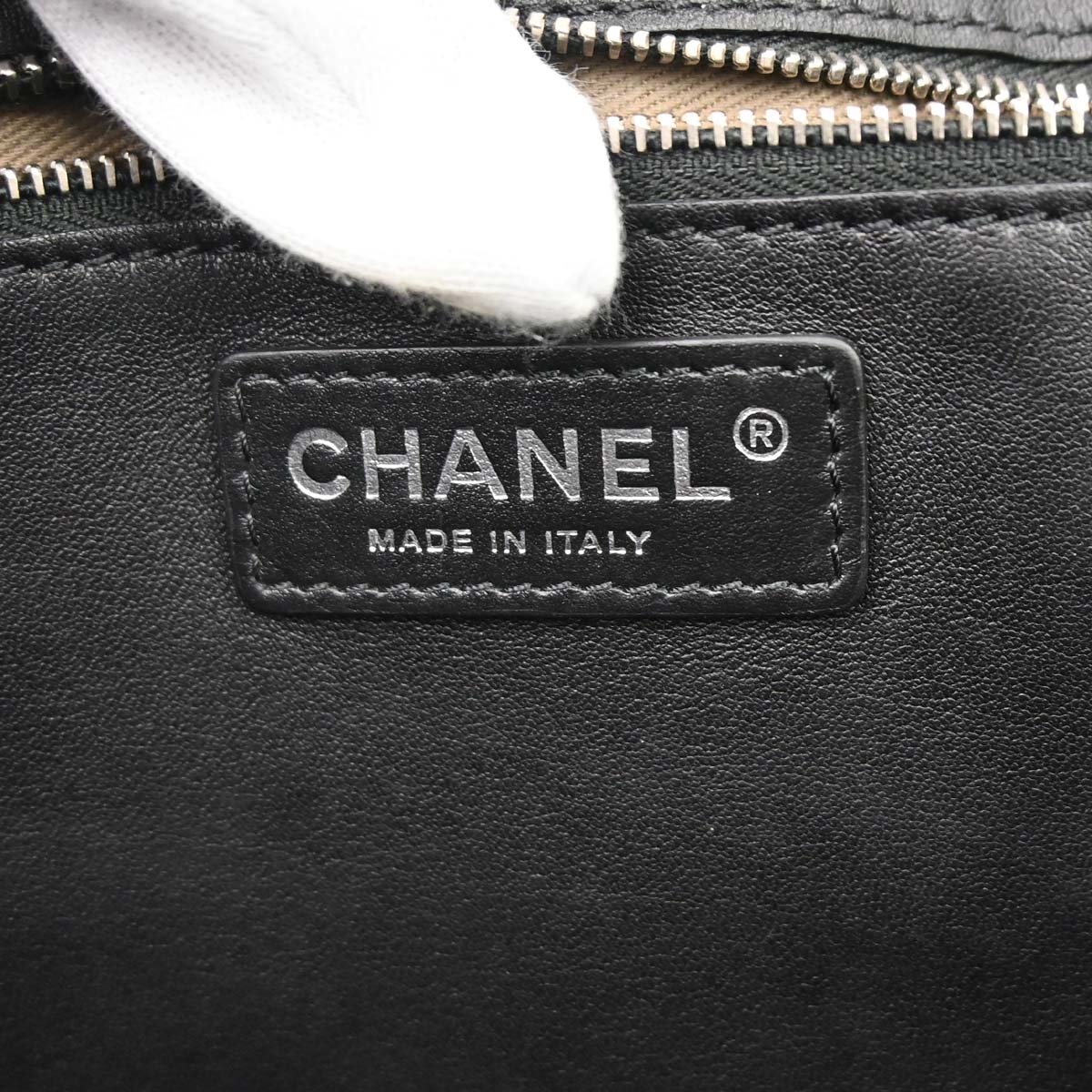 Chanel 2019 Black Calfskin Shopping Tote 2way Shoulder Handbag