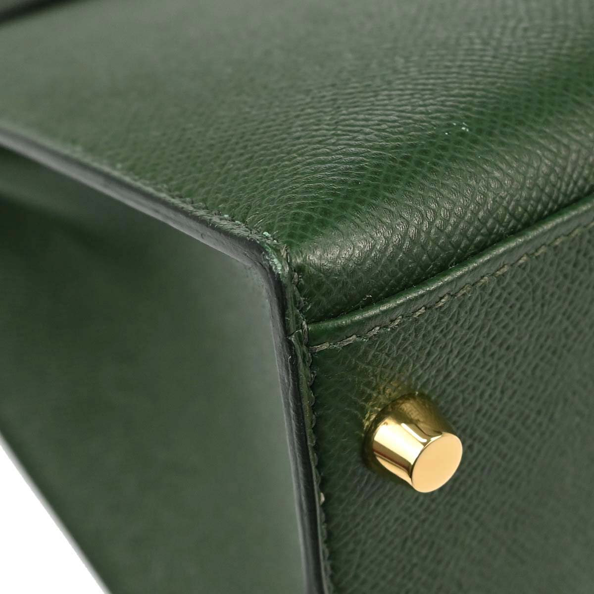 Hermes Vert Anglais Epsom Kelly 32 Sellier 2way Shoulder Handbag