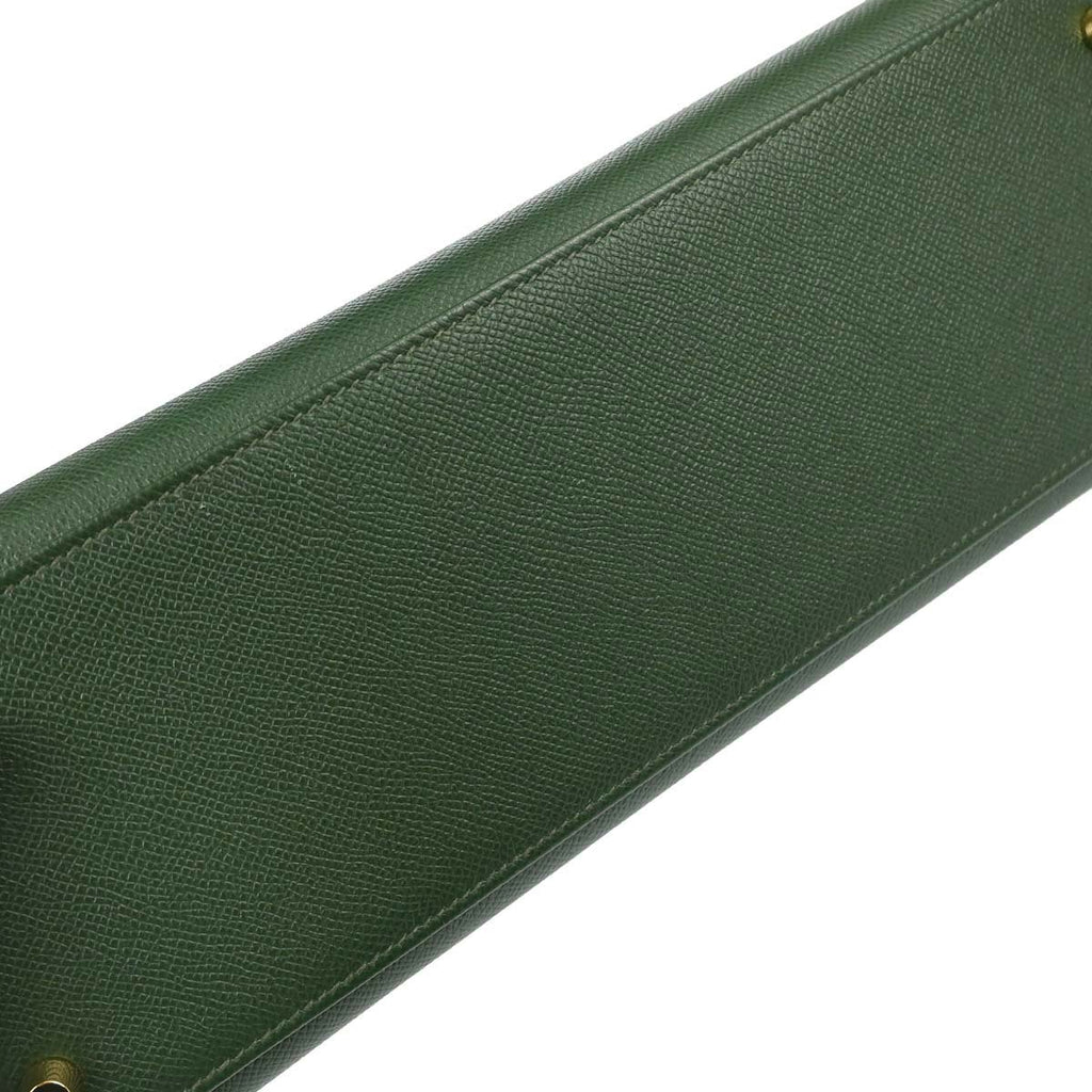 Hermes Vert Anglais Epsom Kelly 32 Sellier 2way Shoulder Handbag