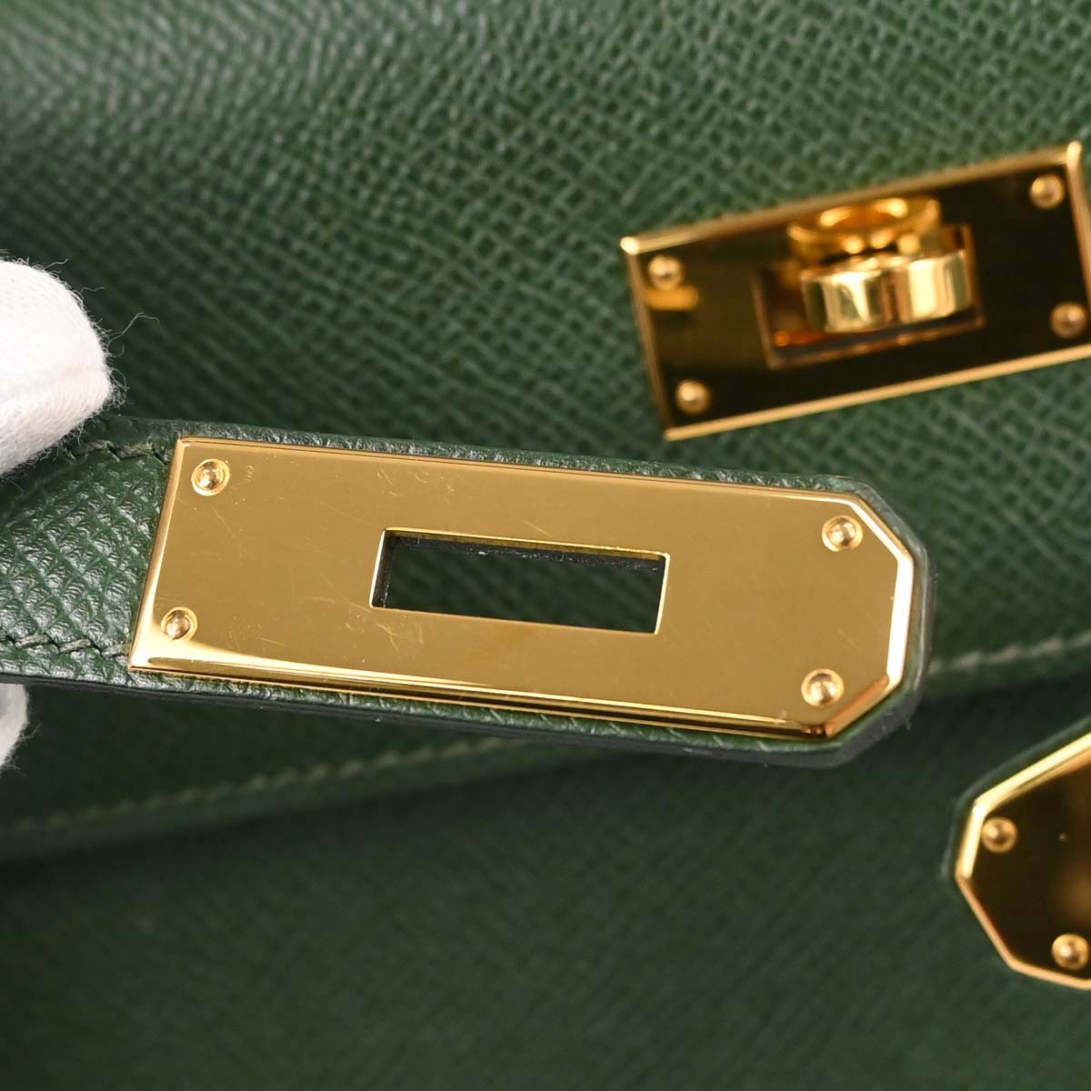 Hermes Vert Anglais Epsom Kelly 32 Sellier 2way Shoulder Handbag