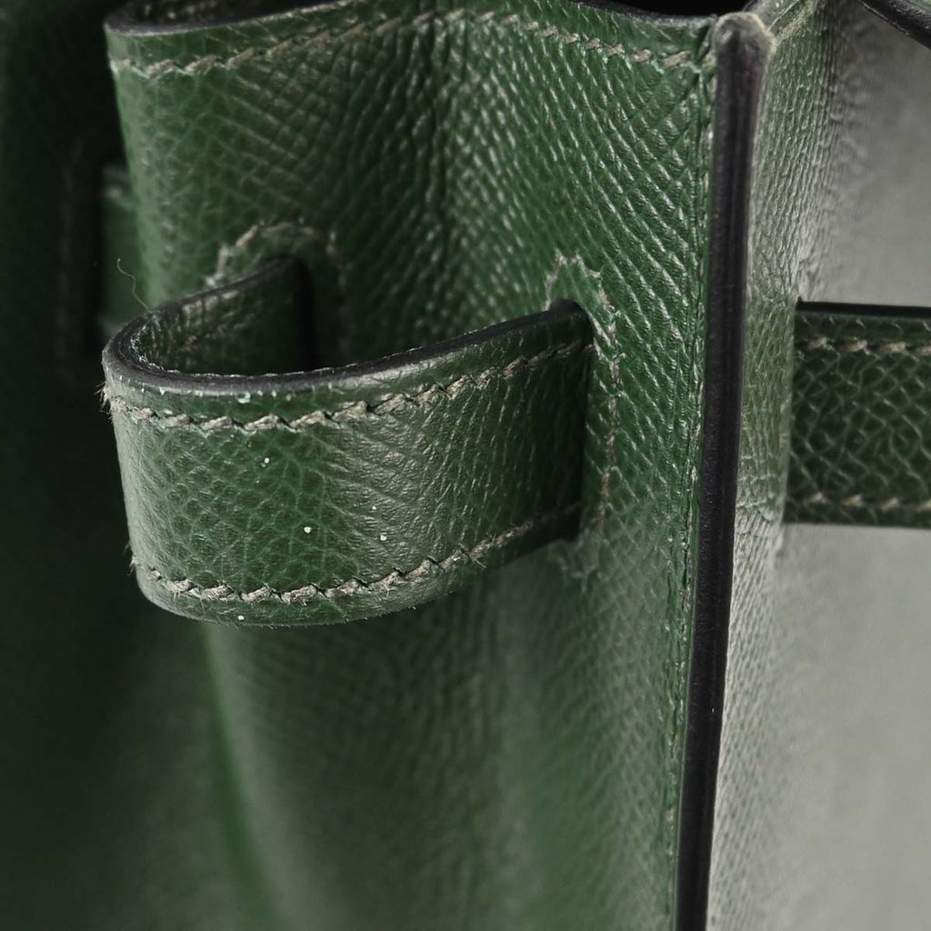 Hermes Vert Anglais Epsom Kelly 32 Sellier 2way Shoulder Handbag