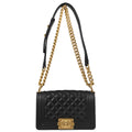 Boy Chanel 2019 Black Caviar Skin Small Chain Shoulder Bag