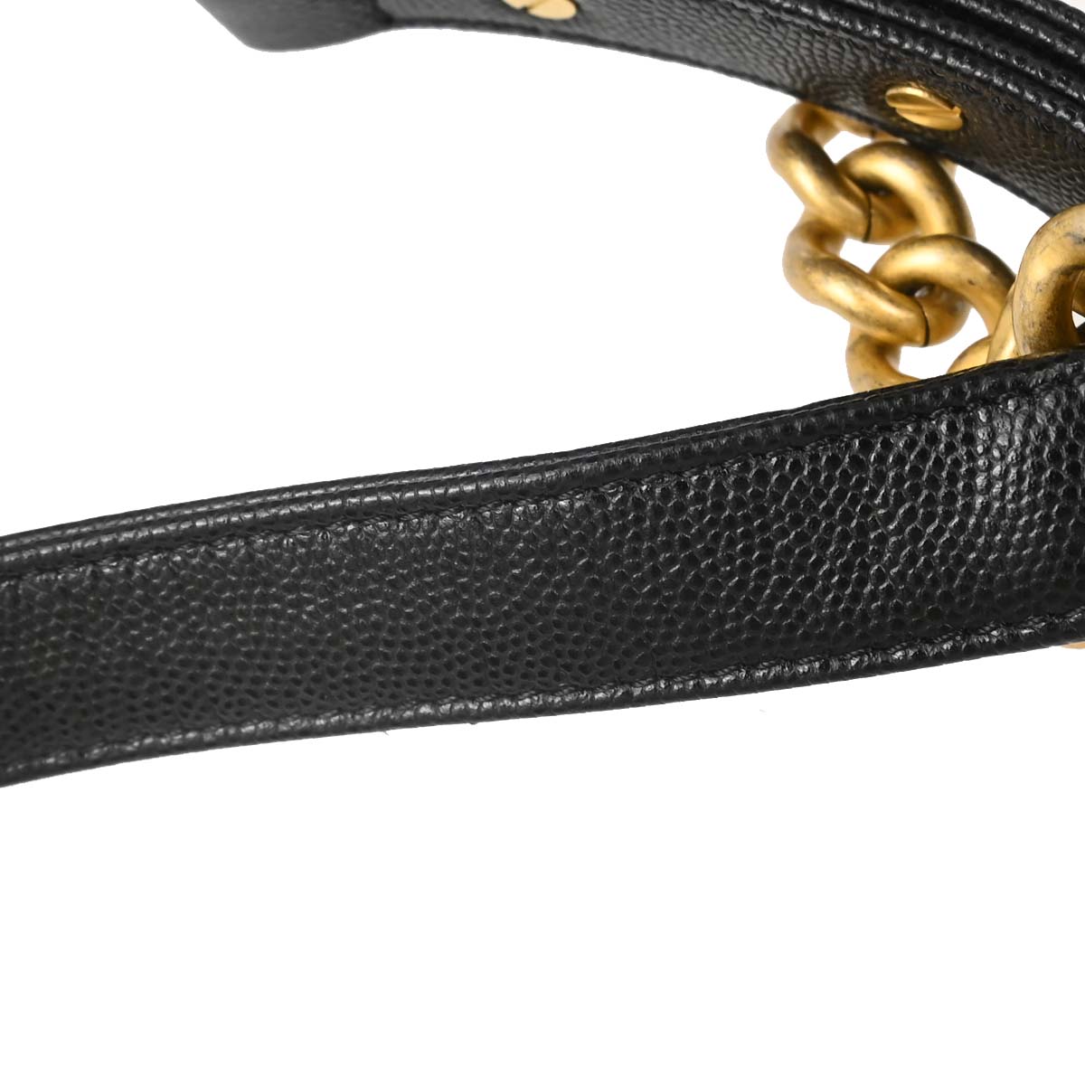 Boy Chanel 2019 Black Caviar Skin Small Chain Shoulder Bag