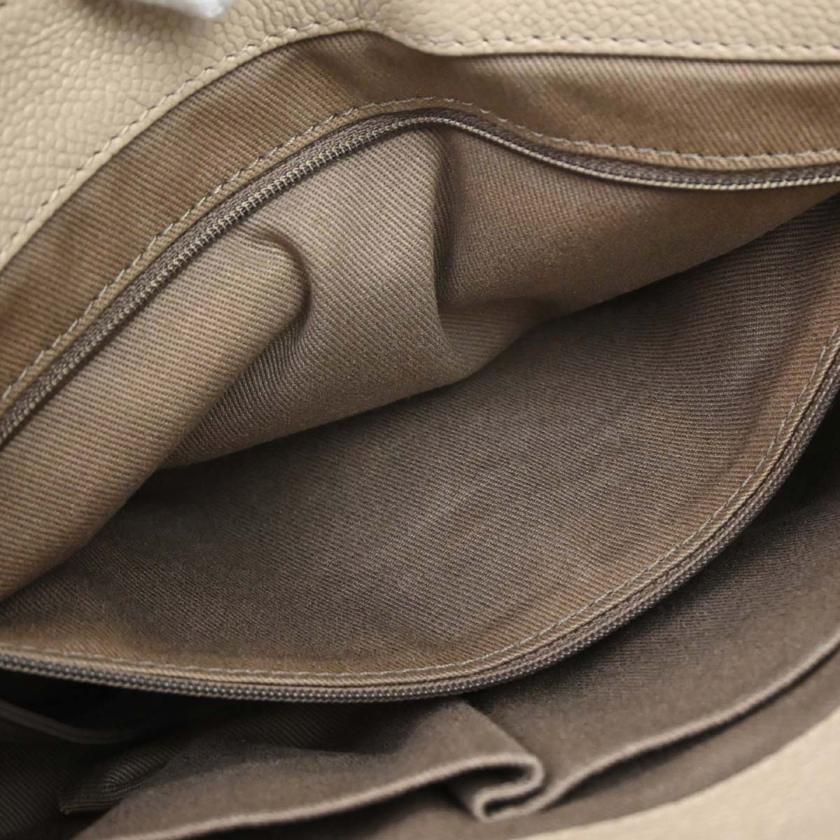 Chanel 2012-2013 Beige Caviar Skin Coco Pleats 2way Shoulder Handbag