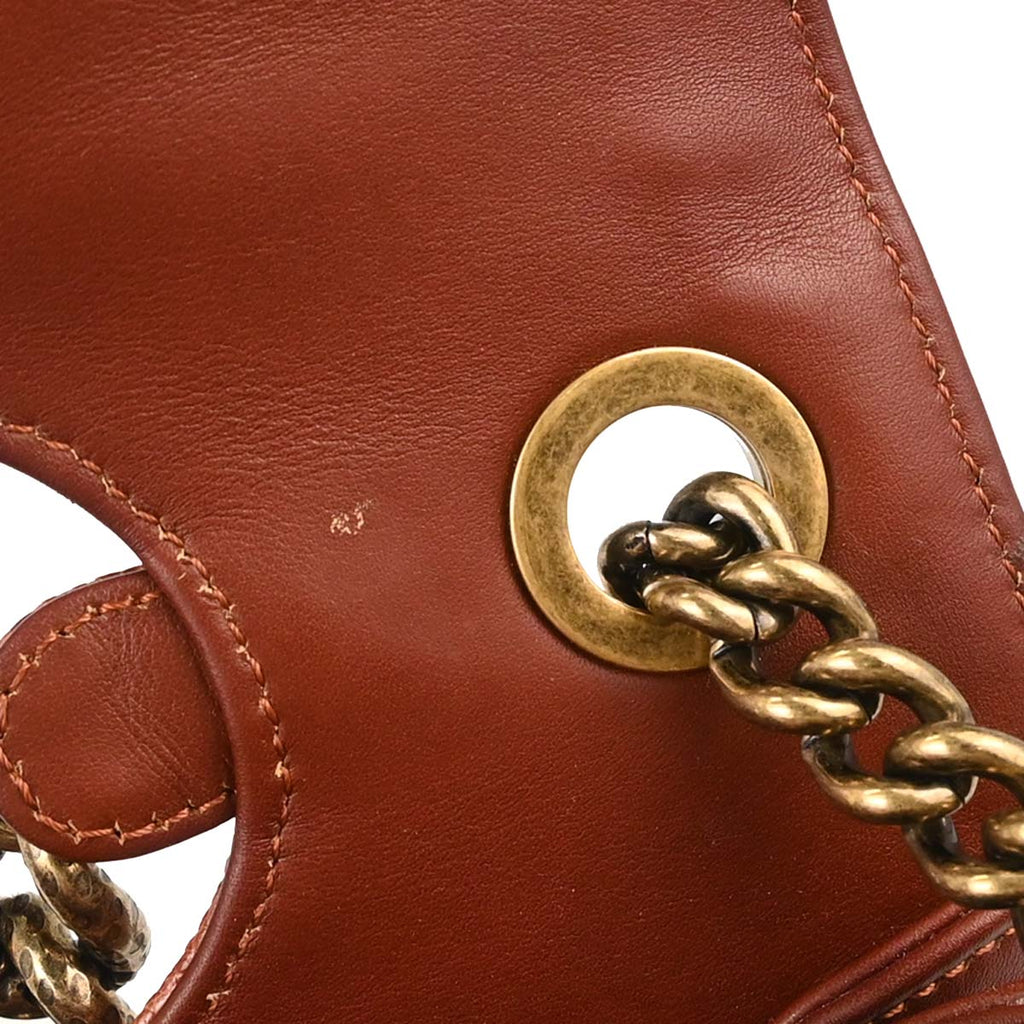 Chanel * 2012-2013 Brown Lizard Perfect Edge Flap 2way Shoulder Handbag