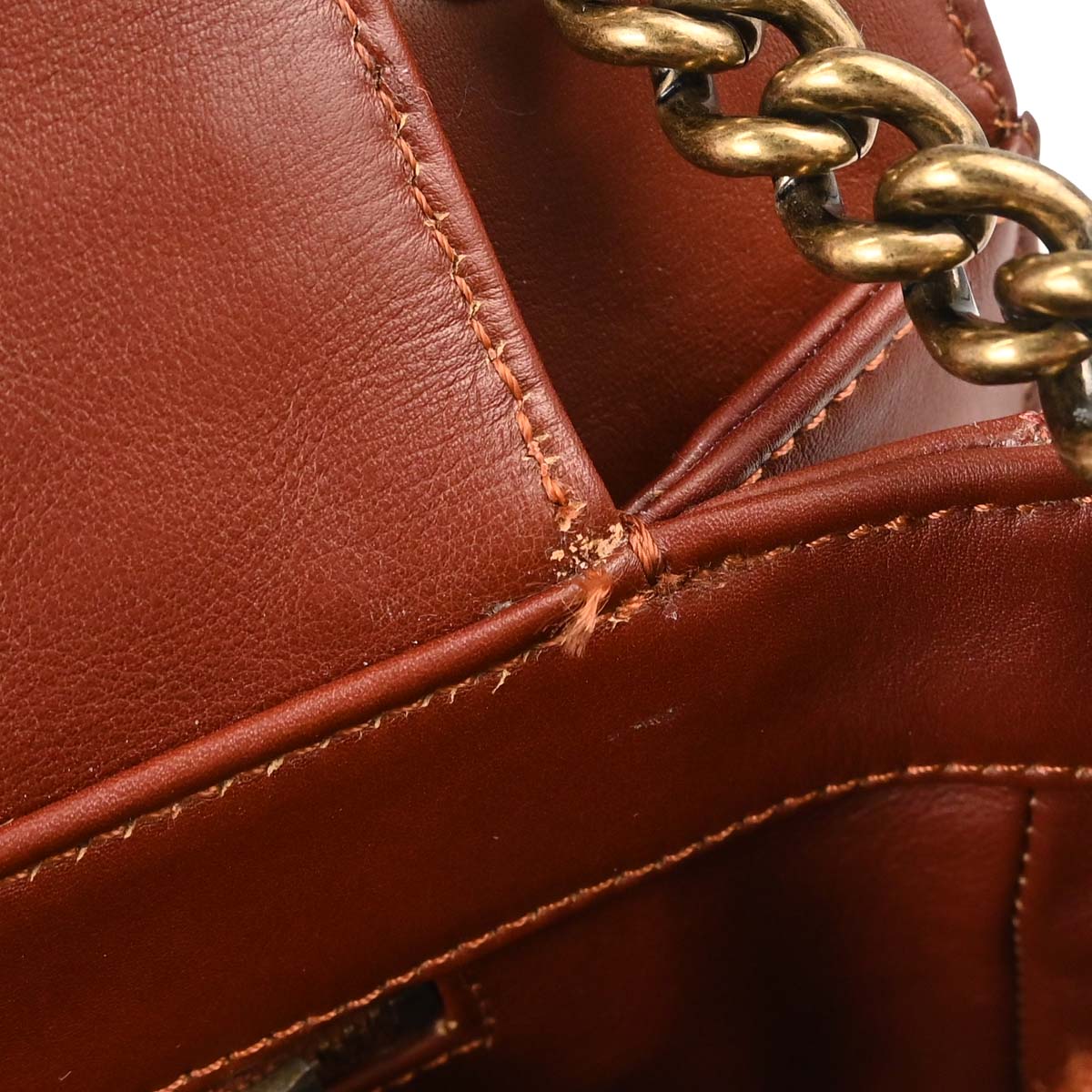 Chanel * 2012-2013 Brown Lizard Perfect Edge Flap 2way Shoulder Handbag
