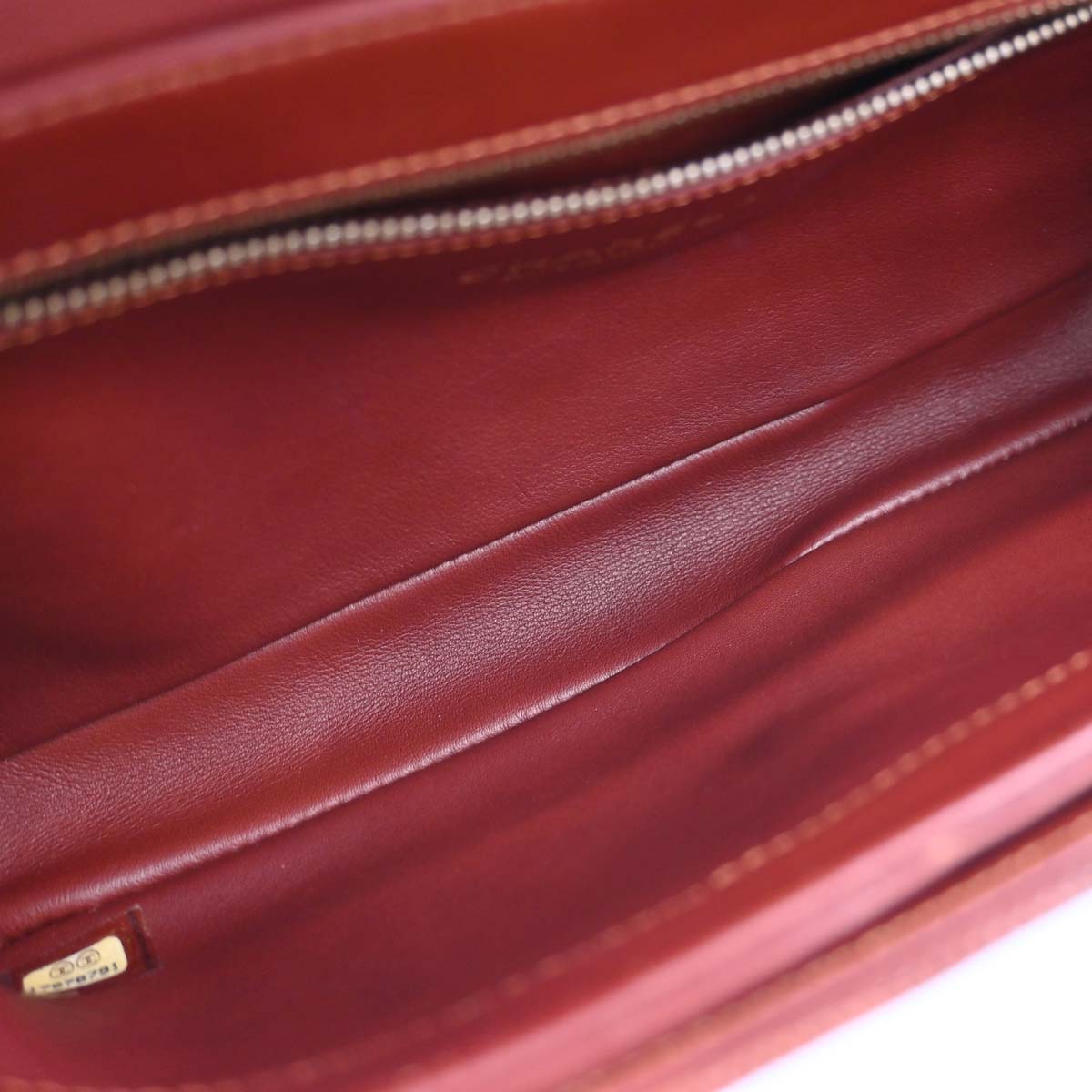 Chanel * 2012-2013 Brown Lizard Perfect Edge Flap 2way Shoulder Handbag