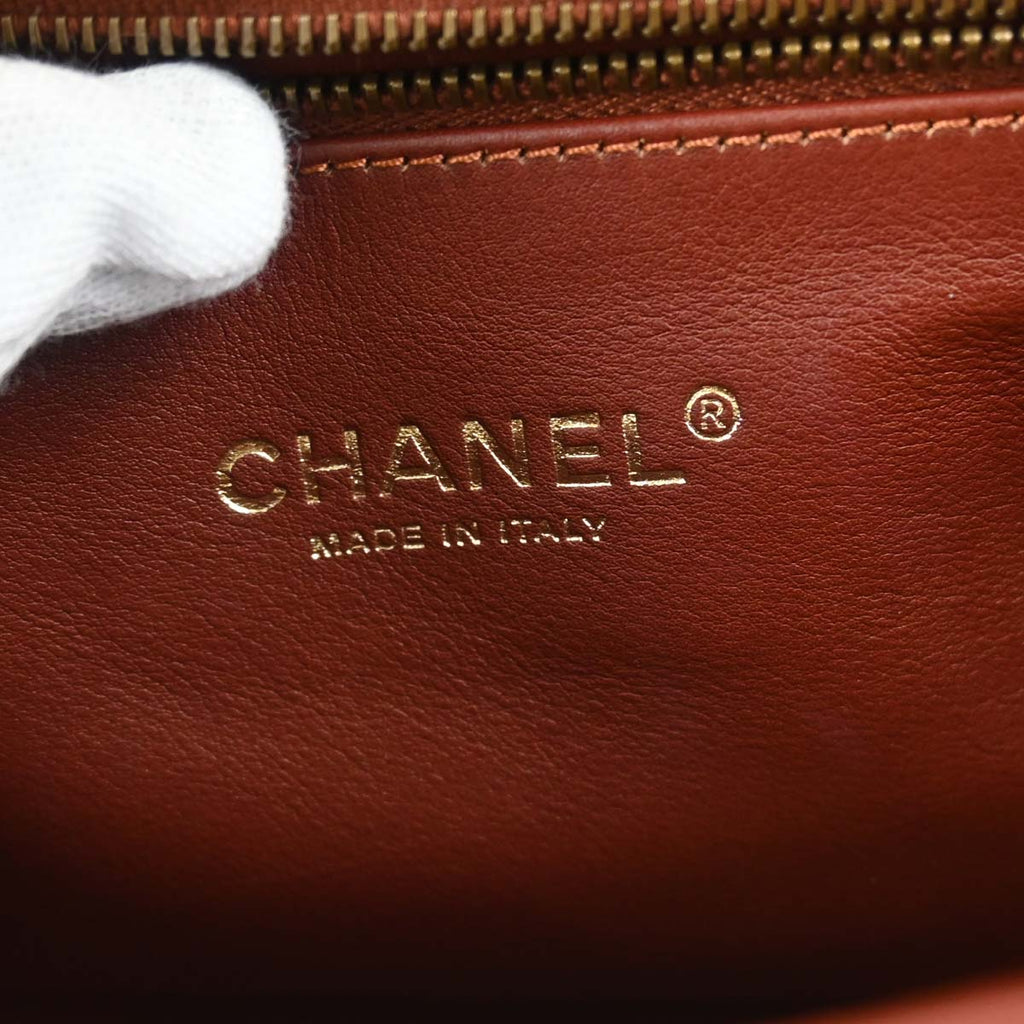 Chanel * 2012-2013 Brown Lizard Perfect Edge Flap 2way Shoulder Handbag