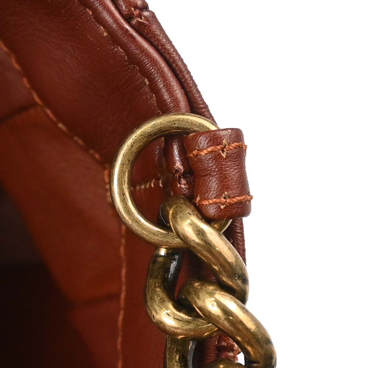 Chanel * 2012-2013 Brown Lizard Perfect Edge Flap 2way Shoulder Handbag