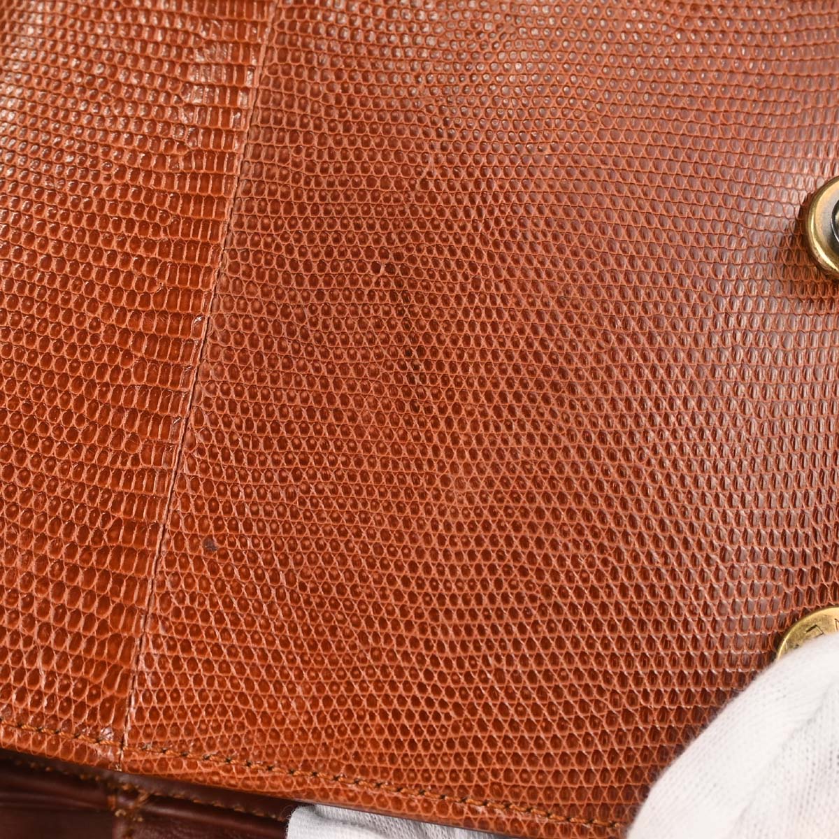 Chanel * 2012-2013 Brown Lizard Perfect Edge Flap 2way Shoulder Handbag