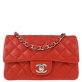 Chanel 2014 Red Lambskin Shoulder Bag