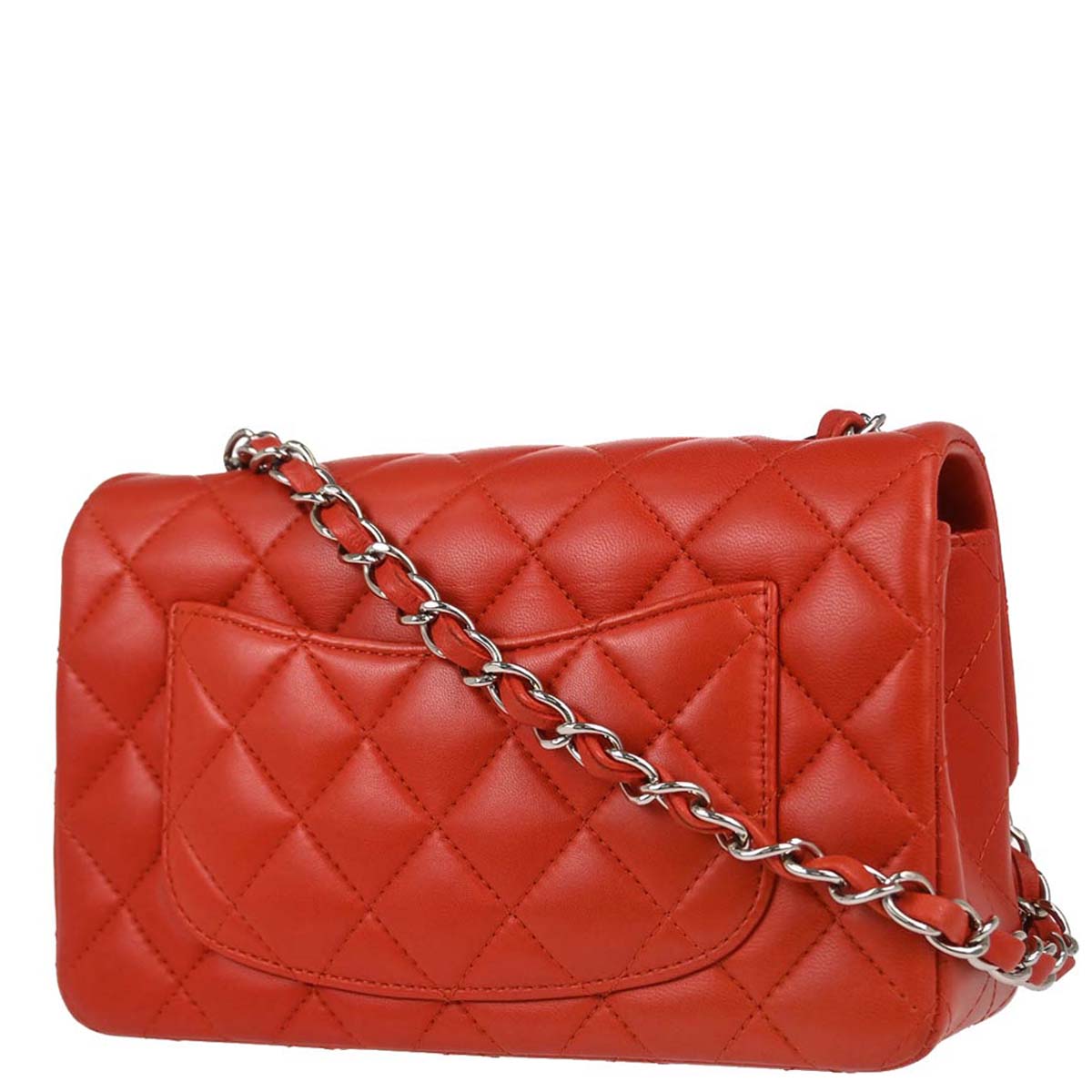 Chanel 2014 Red Lambskin Shoulder Bag