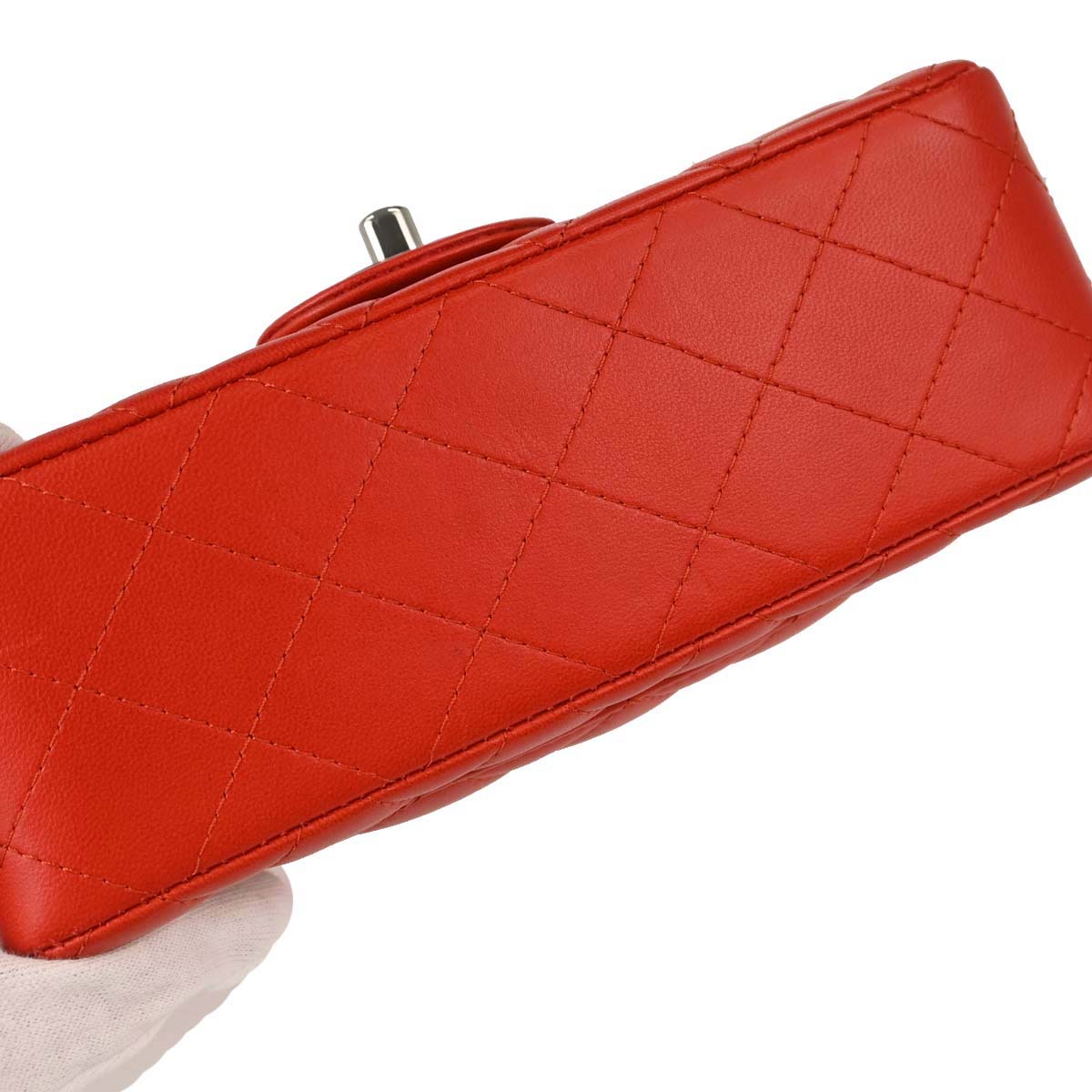 Chanel 2014 Red Lambskin Shoulder Bag