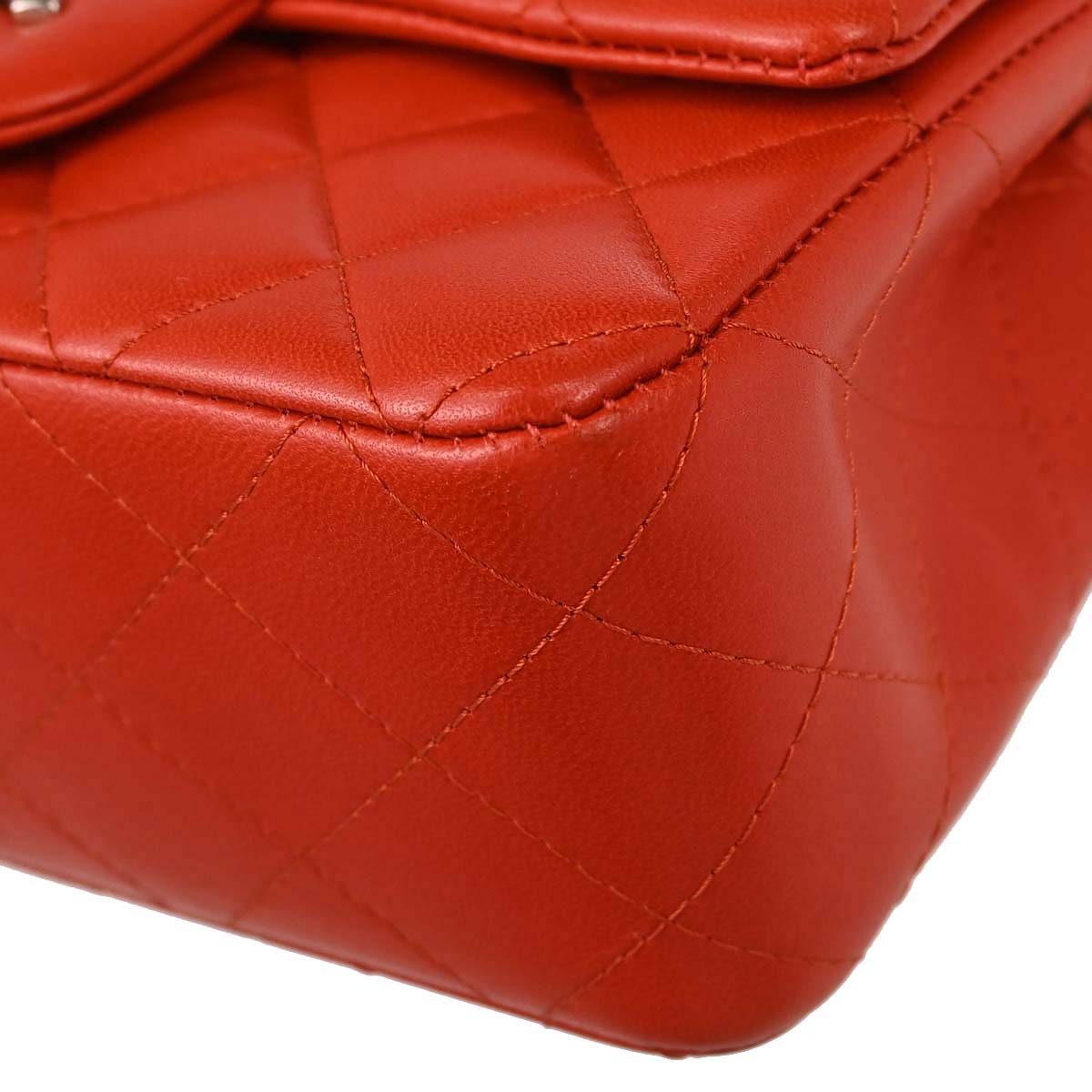 Chanel 2014 Red Lambskin Shoulder Bag