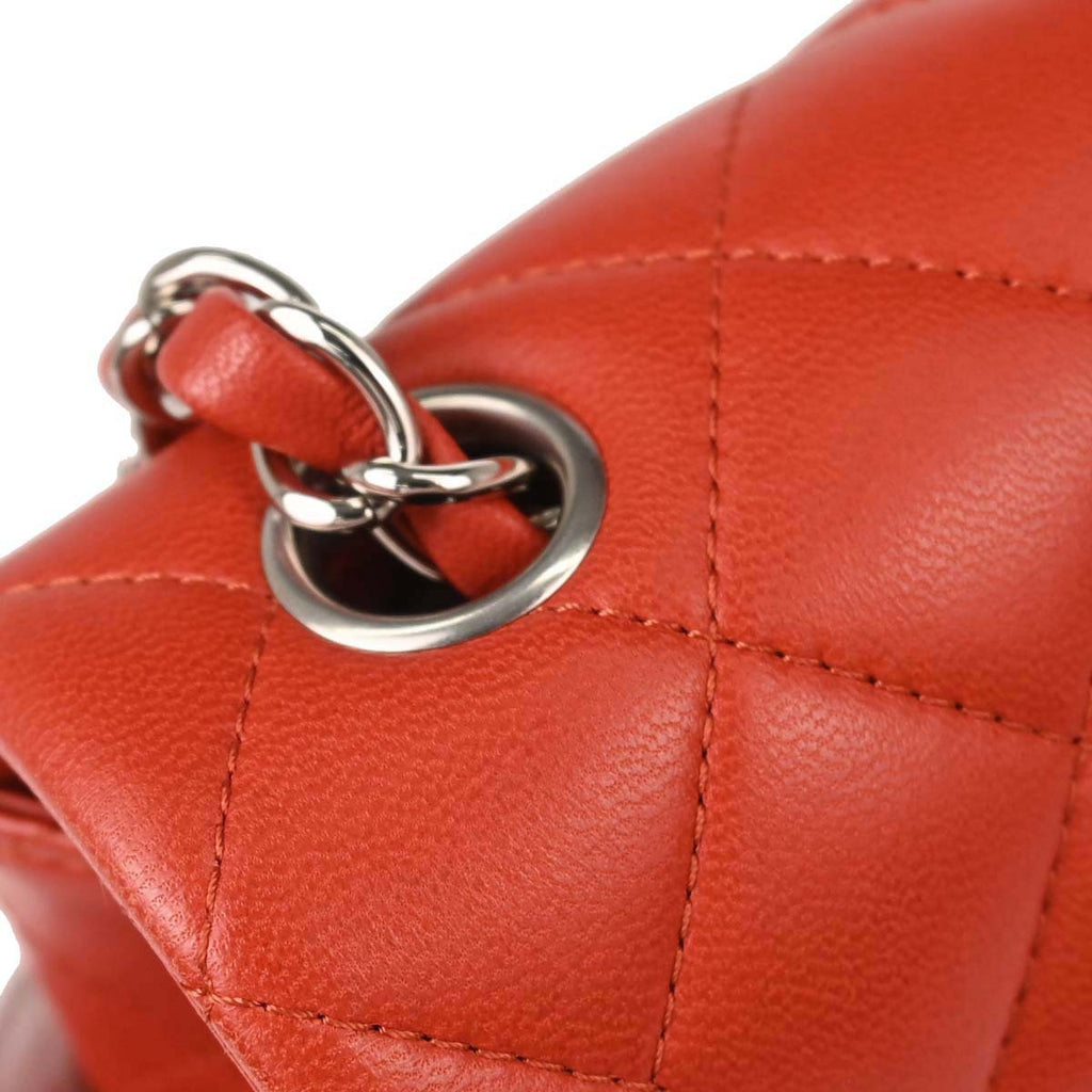 Chanel 2014 Red Lambskin Shoulder Bag
