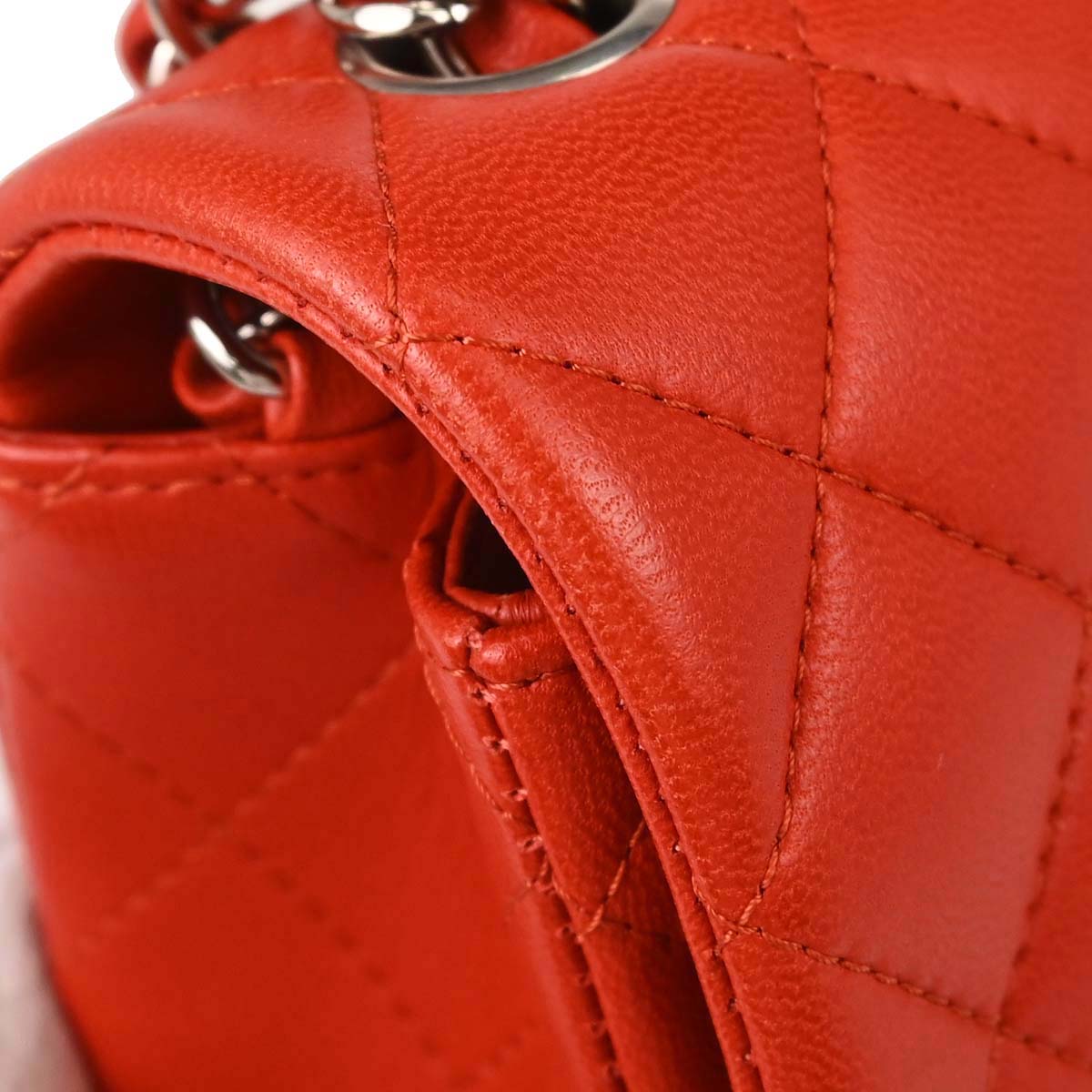 Chanel 2014 Red Lambskin Shoulder Bag
