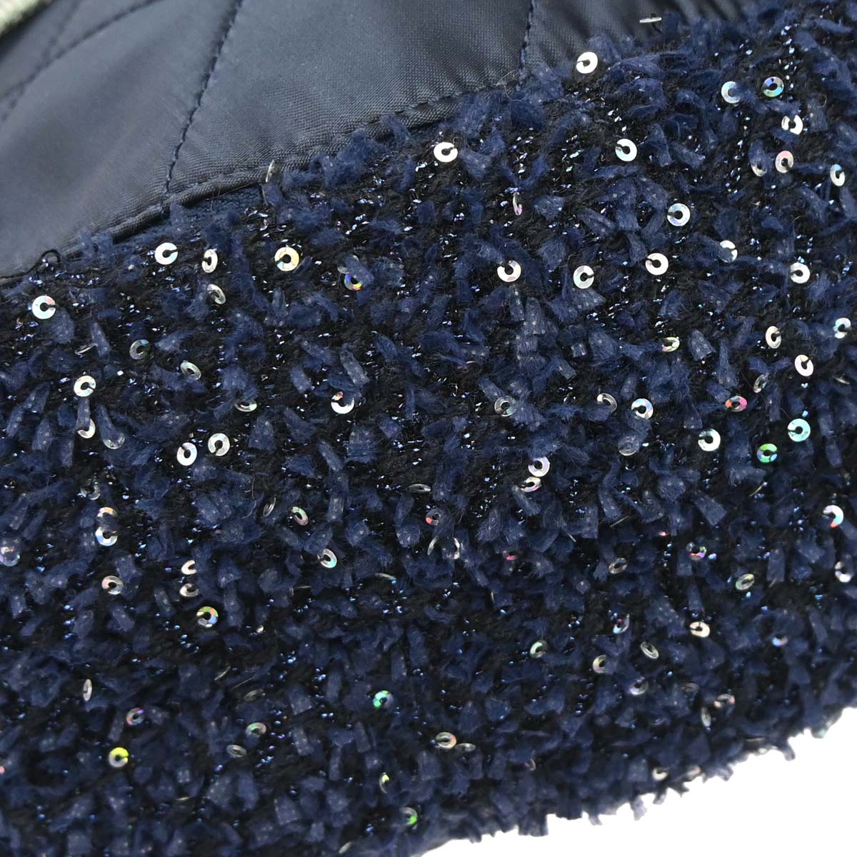 Chanel 2017-2018 Navy Tweed Nylon Sequins Astronaut Essentials Backpack