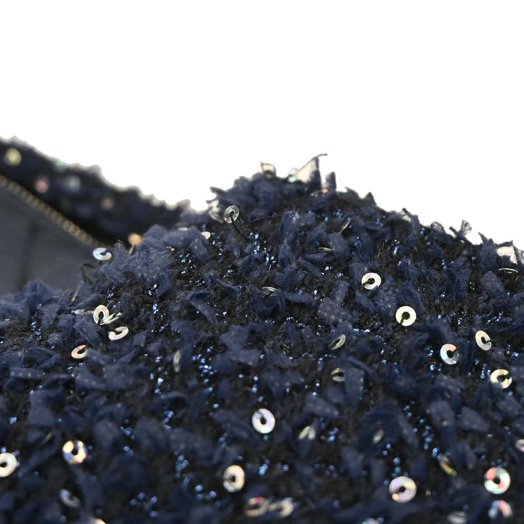 Chanel 2017-2018 Navy Tweed Nylon Sequins Astronaut Essentials Backpack