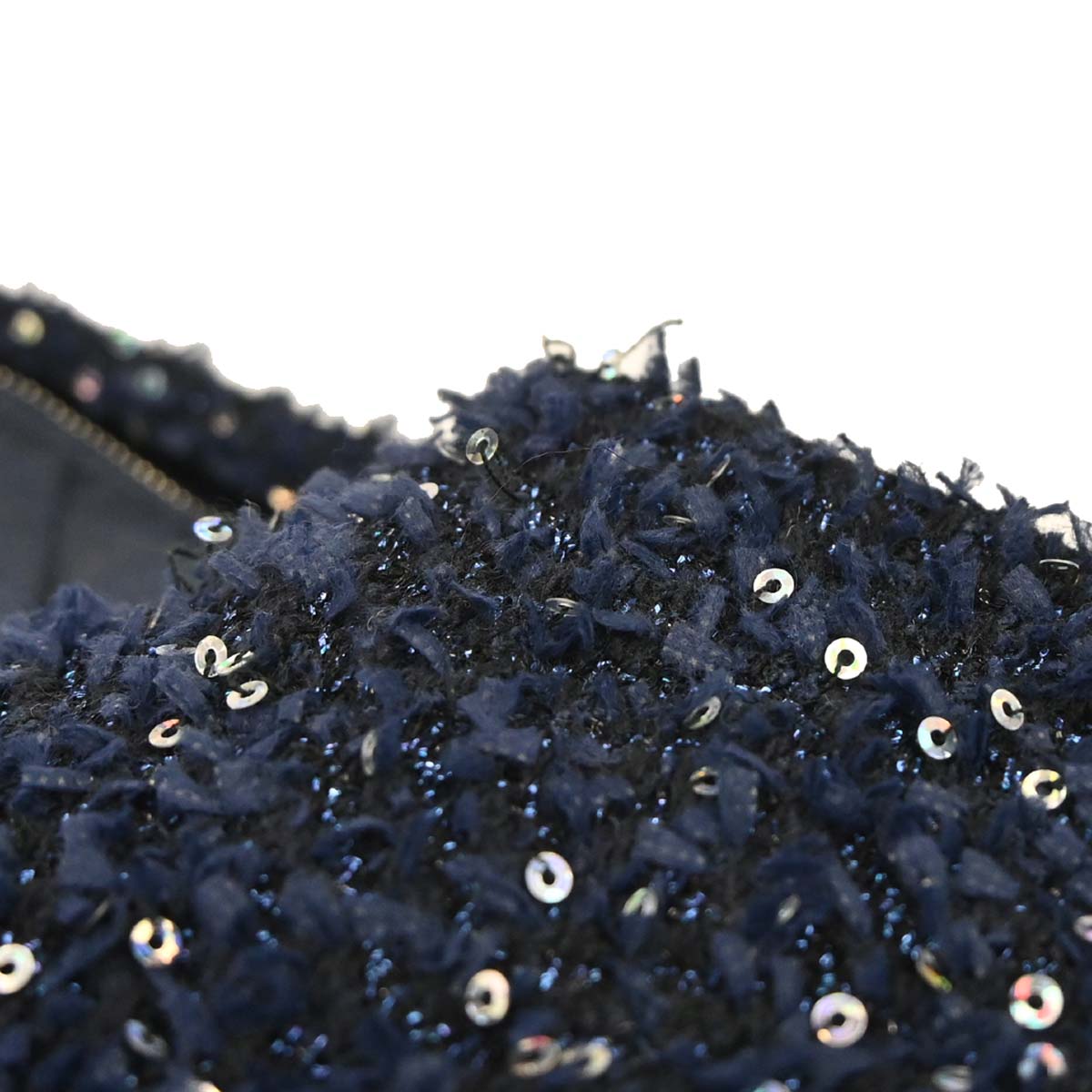 Chanel 2017-2018 Navy Tweed Nylon Sequins Astronaut Essentials Backpack