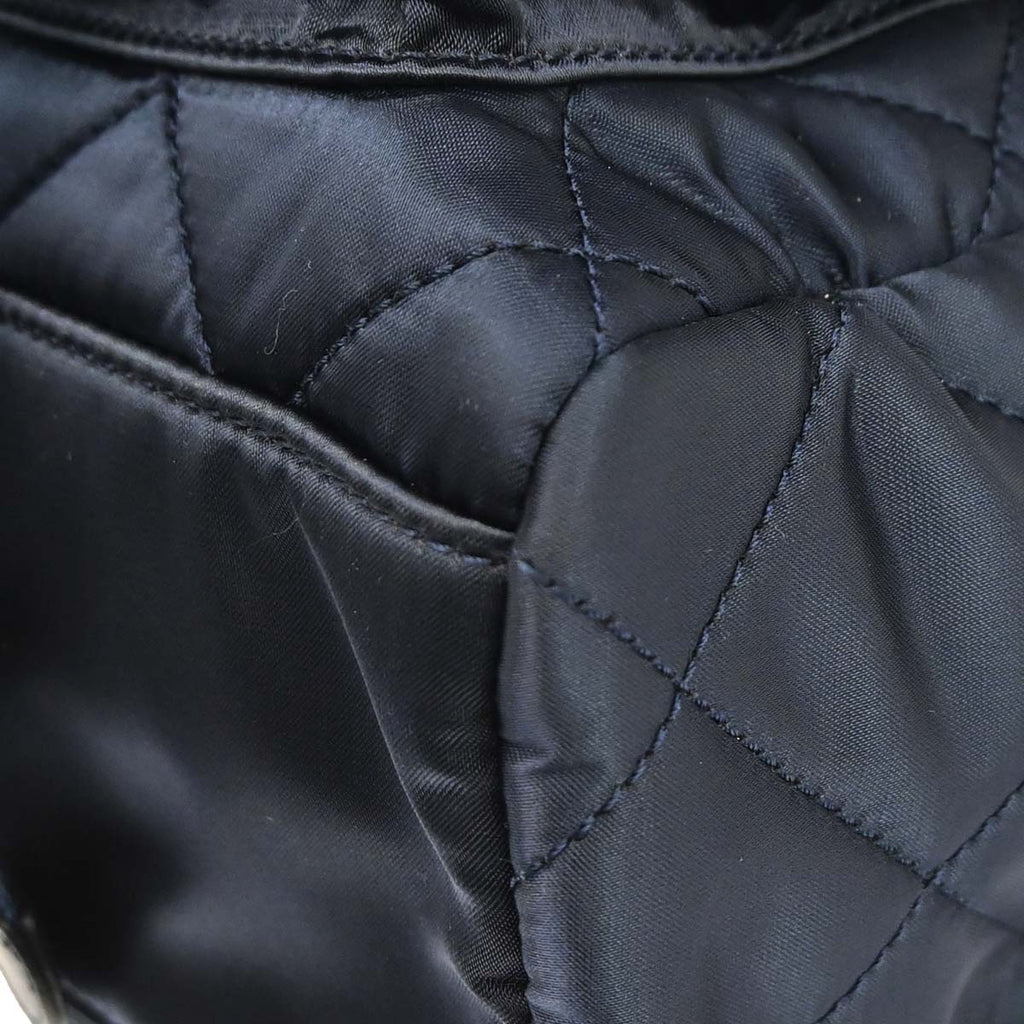 Chanel 2017-2018 Navy Tweed Nylon Sequins Astronaut Essentials Backpack