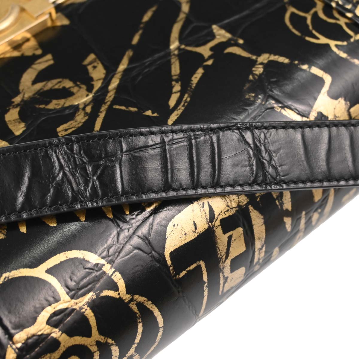 Boy Chanel 2019 Black Calfskin Graffiti Medium Chain Shoulder Bag