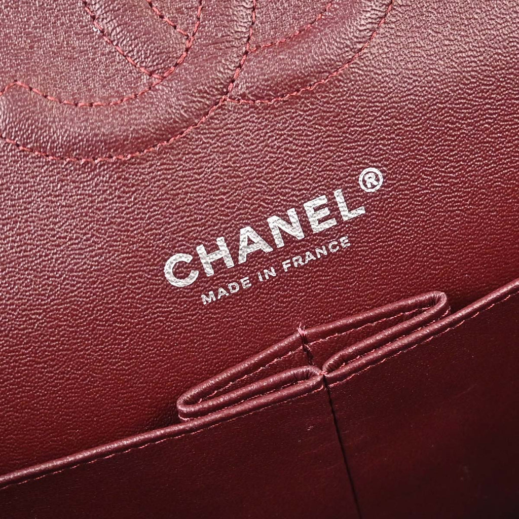 Chanel 2016-2017 Black Caviar Skin Medium Classic Double Flap Shoulder Bag