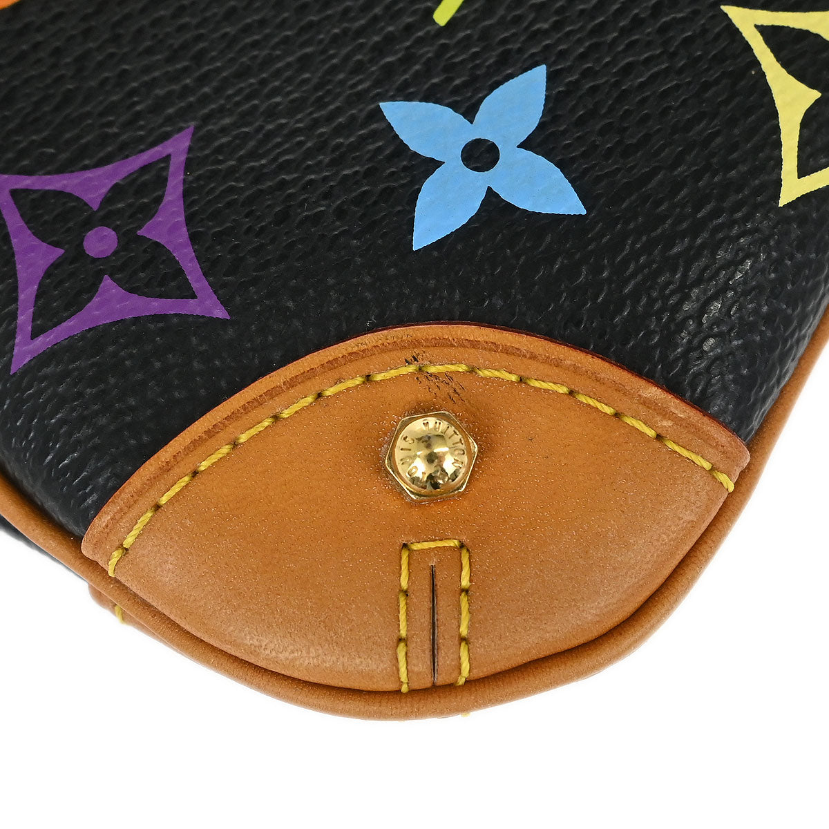 Louis Vuitton Black Multicolor Pochette Milla MM Handbag M60097