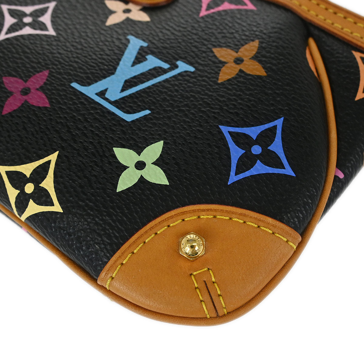 Louis Vuitton Black Multicolor Pochette Milla MM Handbag M60097