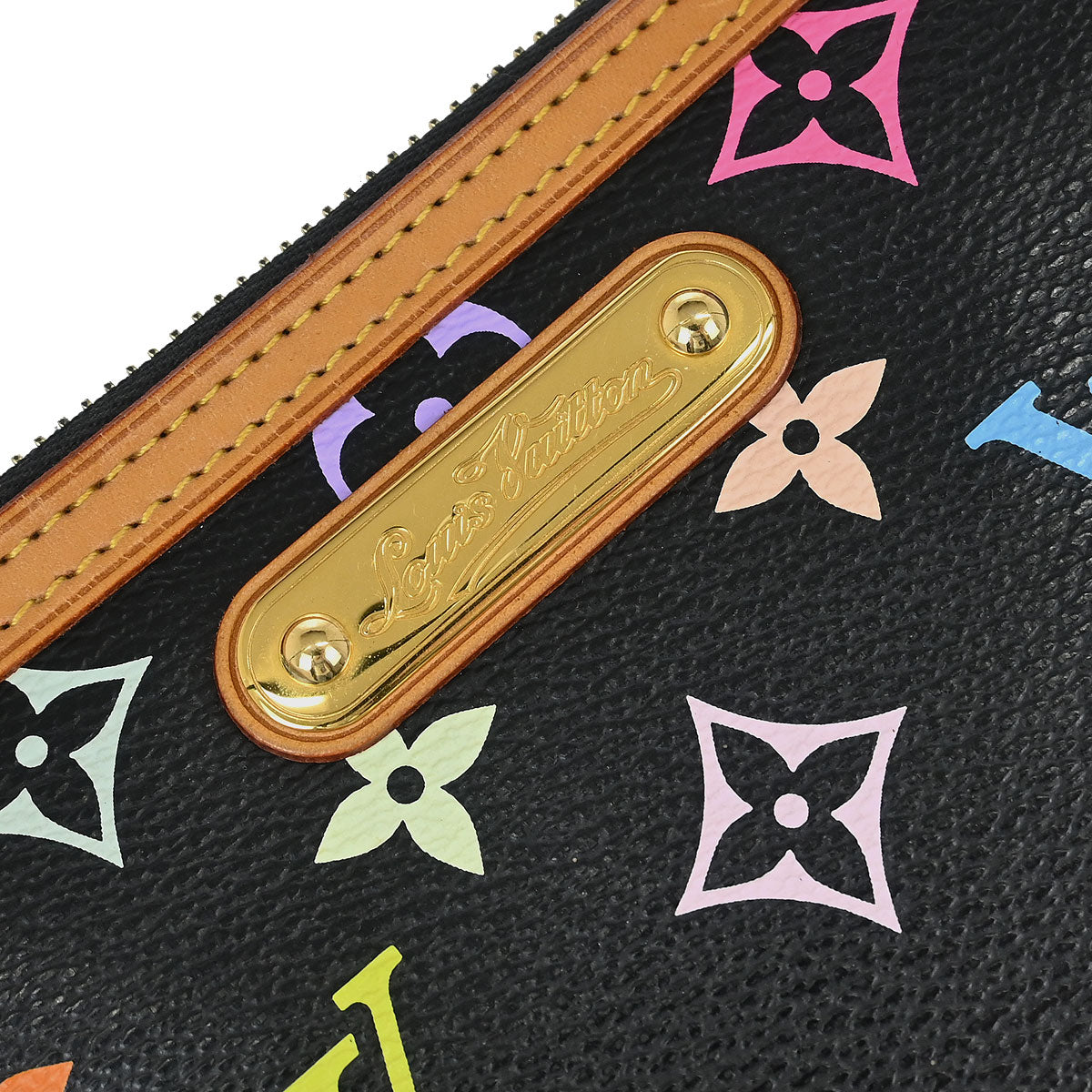 Louis Vuitton Black Multicolor Pochette Milla MM Handbag M60097