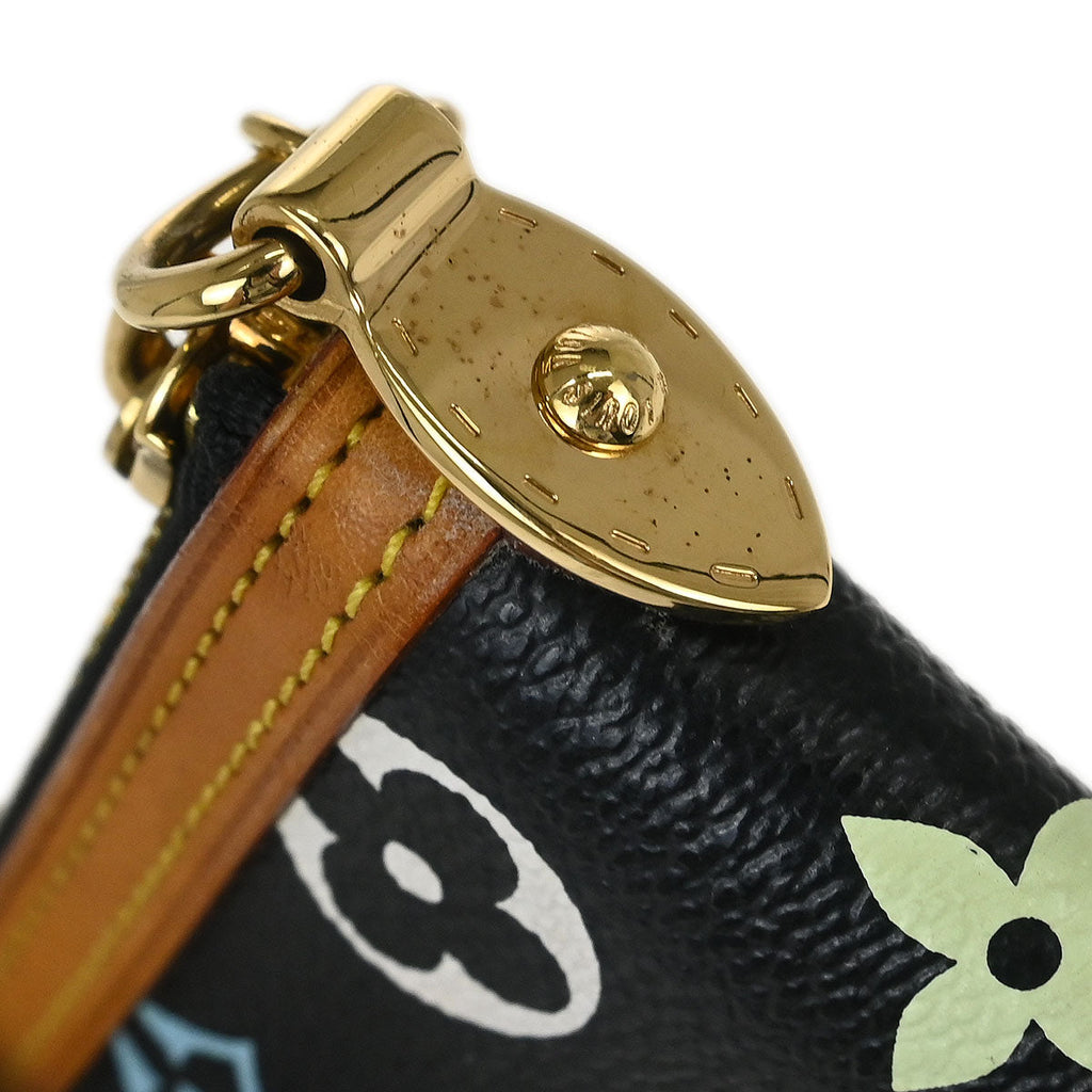 Louis Vuitton Black Multicolor Pochette Milla MM Handbag M60097