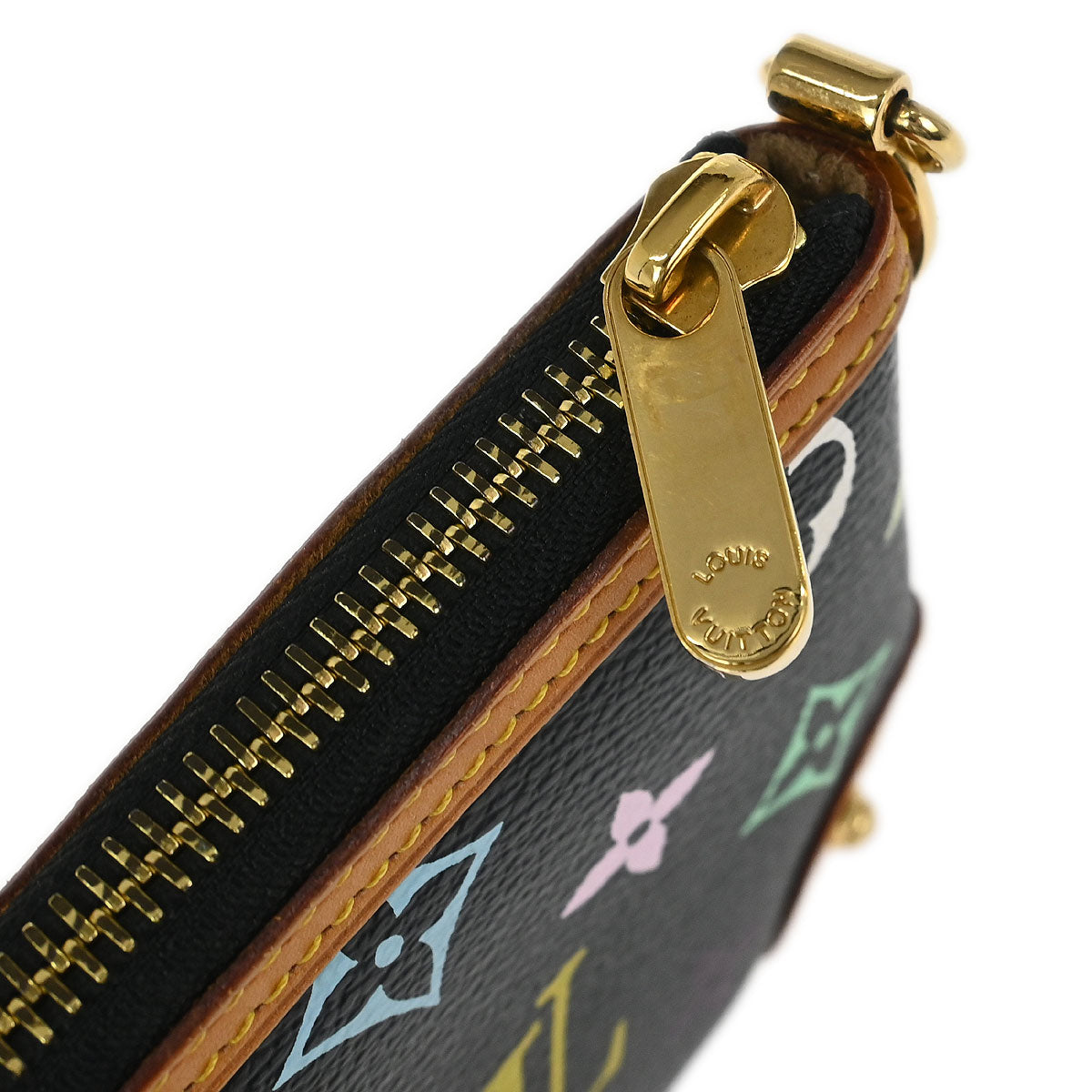 Louis Vuitton Black Multicolor Pochette Milla MM Handbag M60097