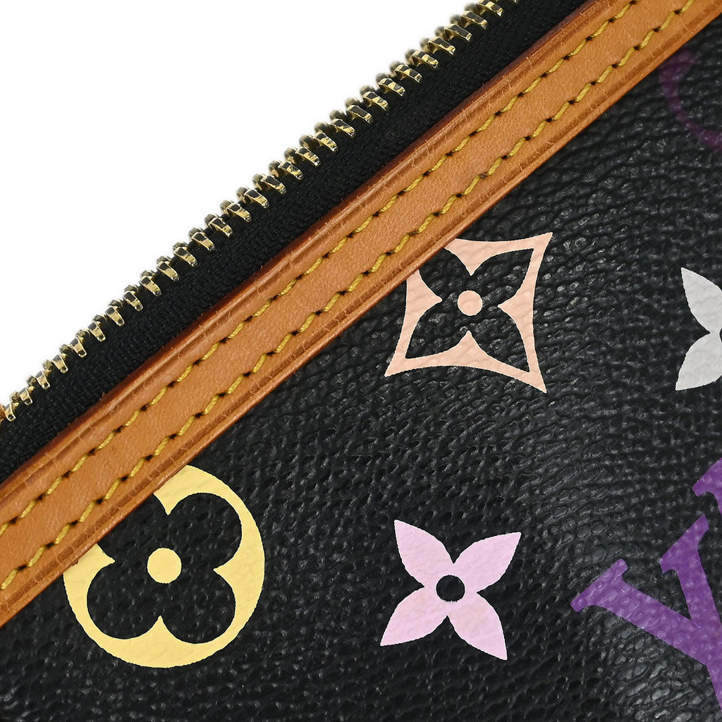 Louis Vuitton Black Multicolor Pochette Milla MM Handbag M60097