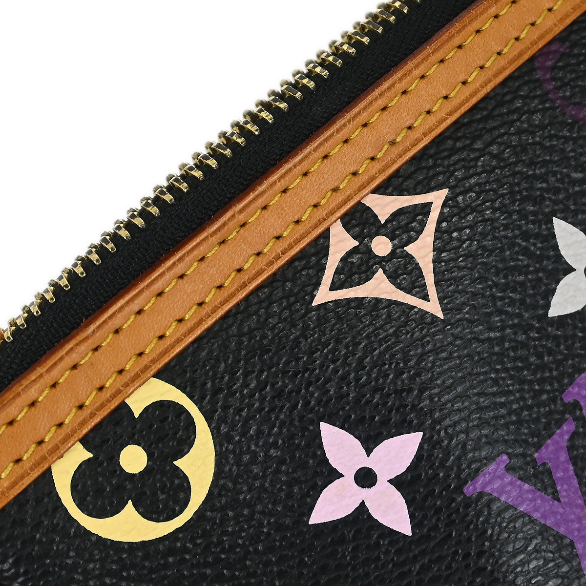 Louis Vuitton Black Multicolor Pochette Milla MM Handbag M60097