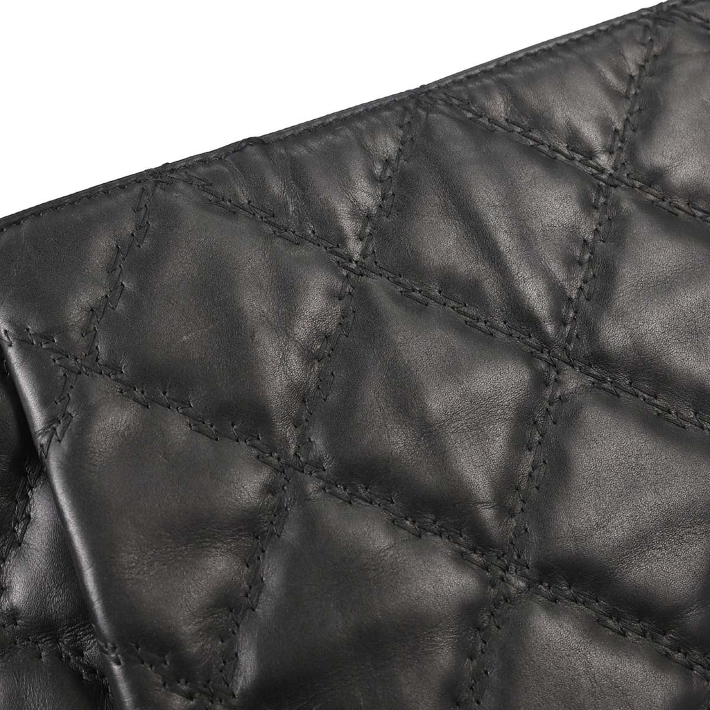 Chanel 2013-2014 Black Lambskin Hamptons Tote Handbag
