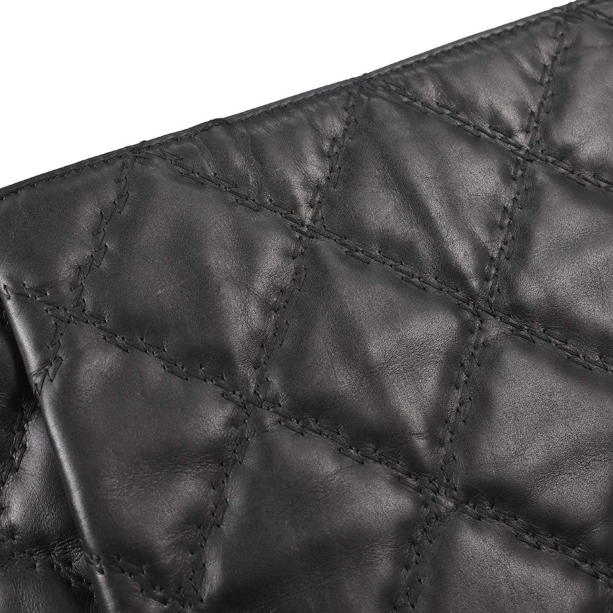 Chanel 2013-2014 Black Lambskin Hamptons Tote Handbag