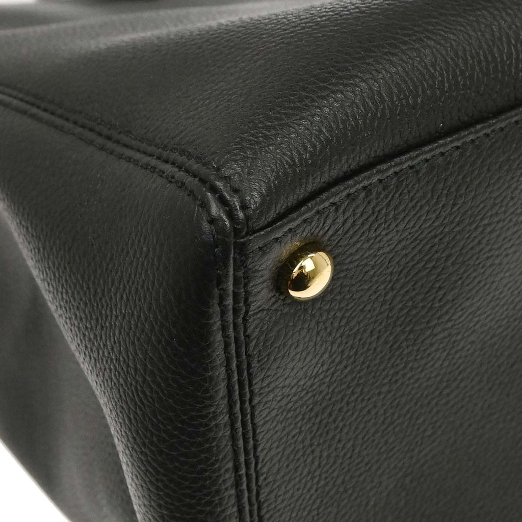 Chanel 2012-2013 Black Calfskin Executive Cerf 2way Shoulder Tote Bag