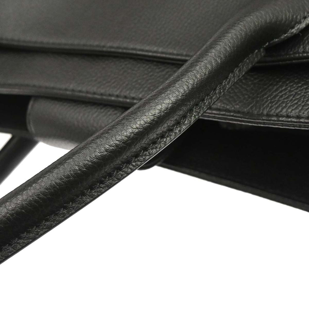 Chanel 2012-2013 Black Calfskin Executive Cerf 2way Shoulder Tote Bag