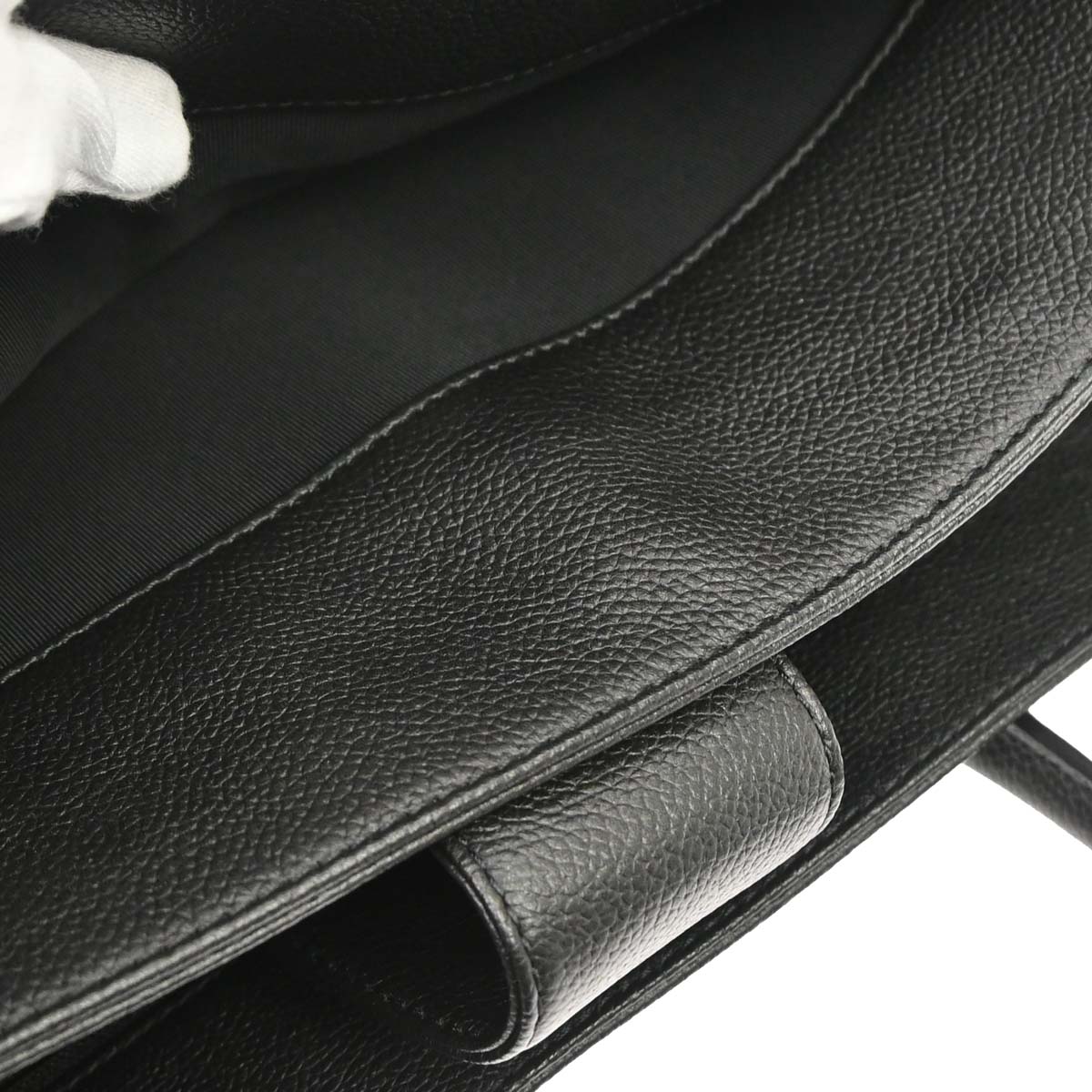 Chanel 2012-2013 Black Calfskin Executive Cerf 2way Shoulder Tote Bag