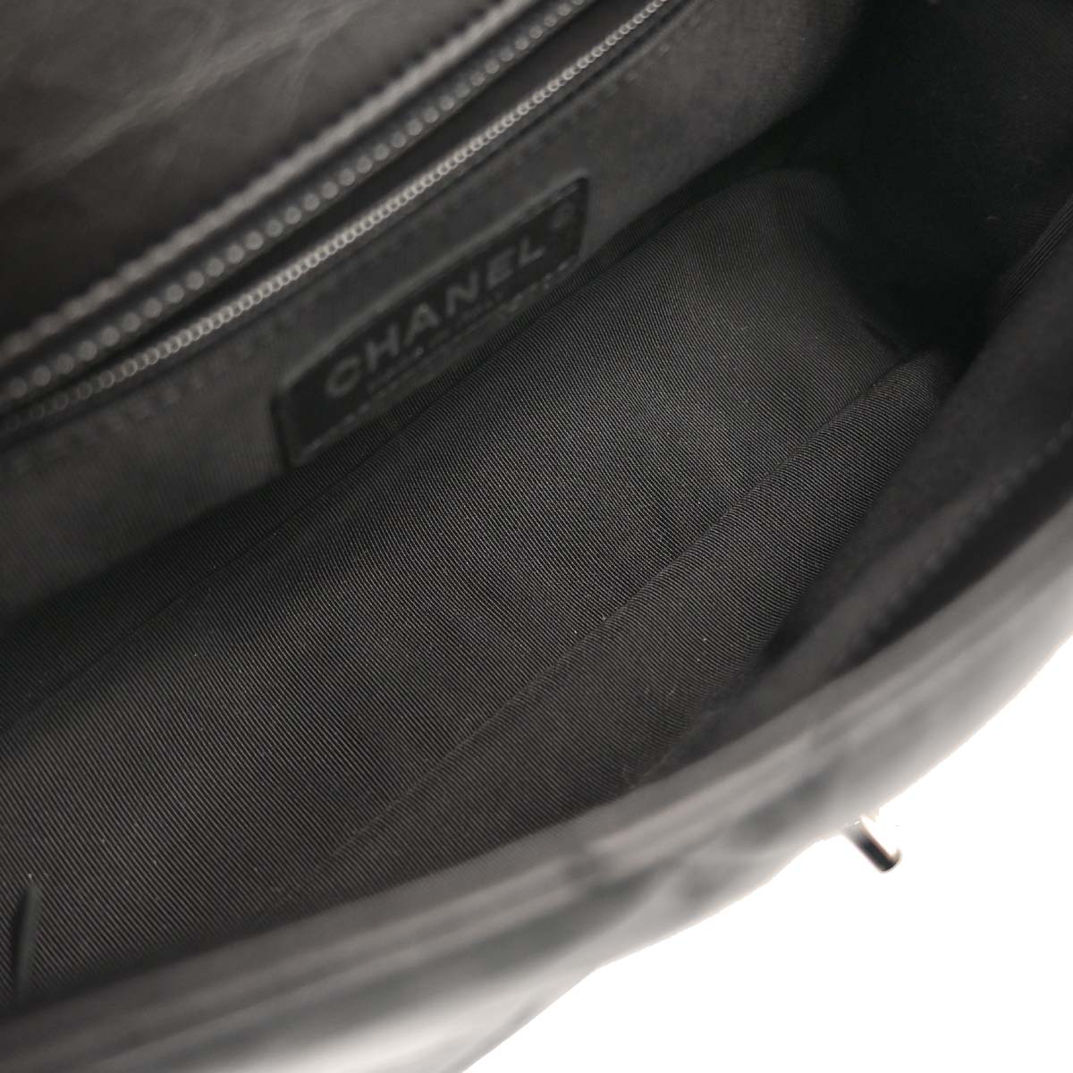 Chanel 2019 Black Calfskin Chain All Over Flap Shoulder Bag