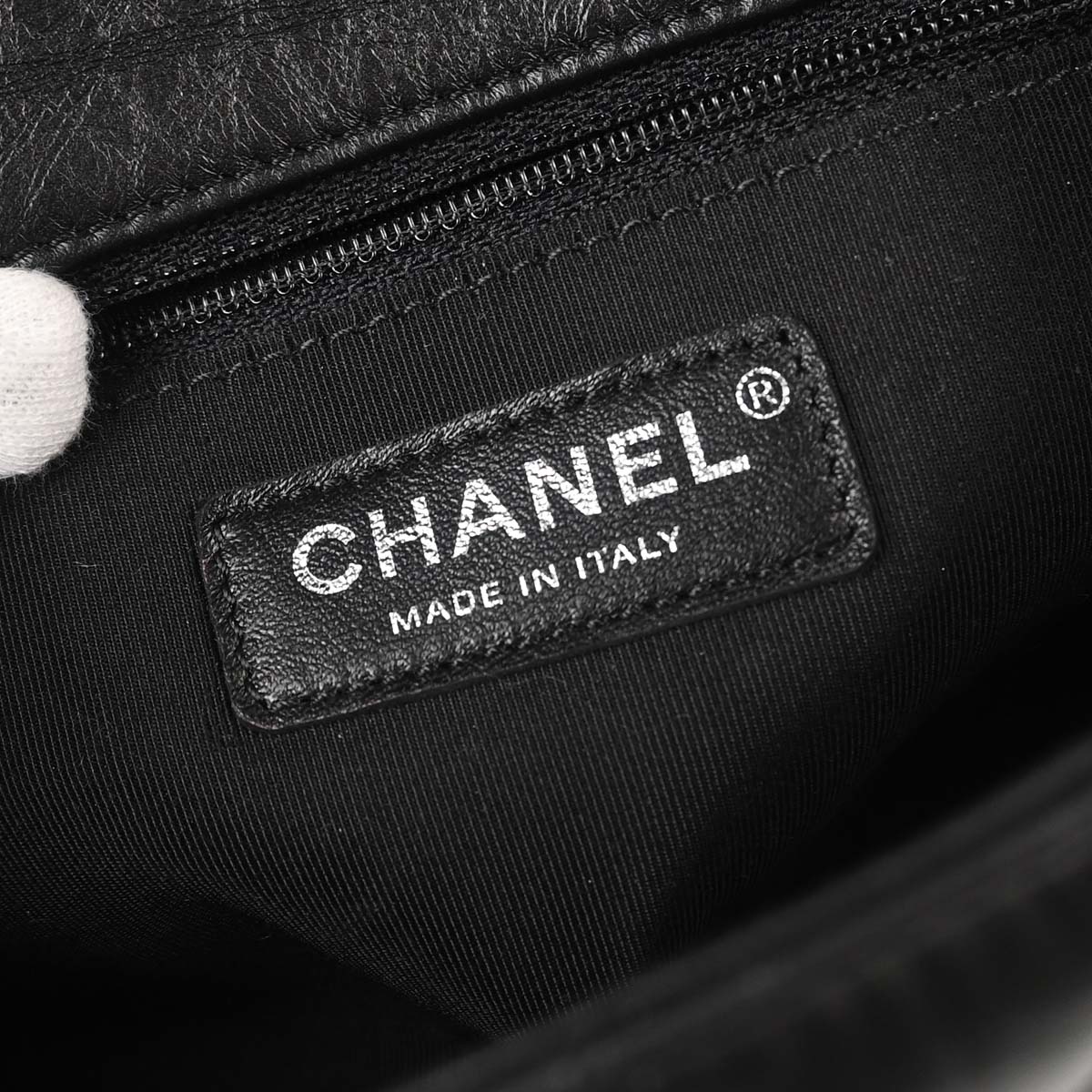 Chanel 2019 Black Calfskin Chain All Over Flap Shoulder Bag