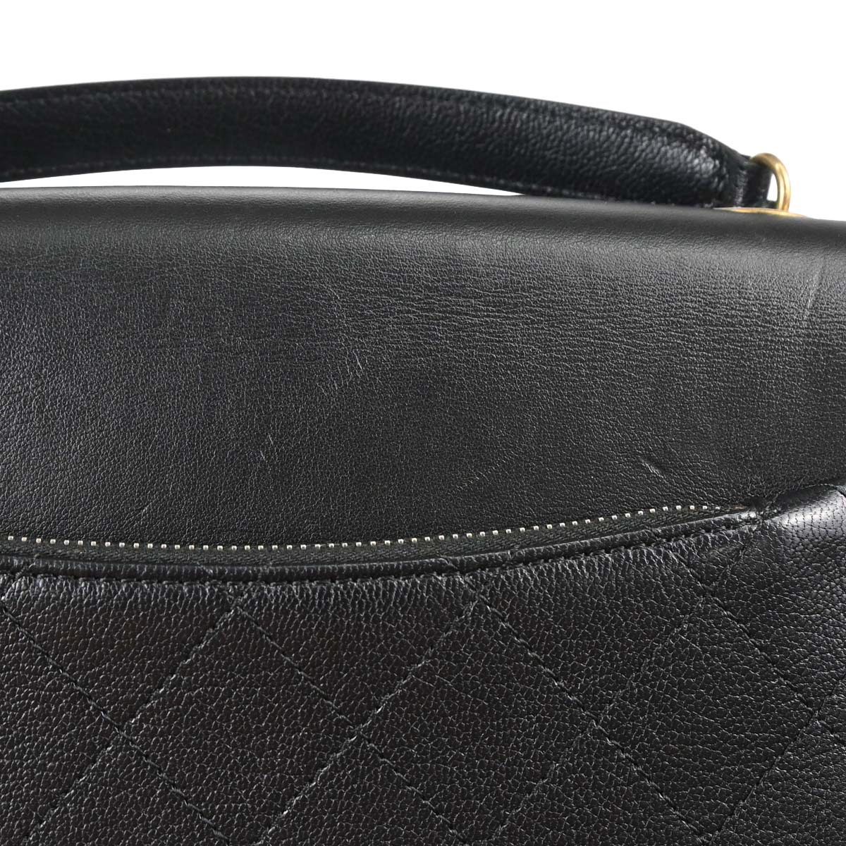 Chanel Black Calfskin Coco Curve 2way Shoulder Handbag