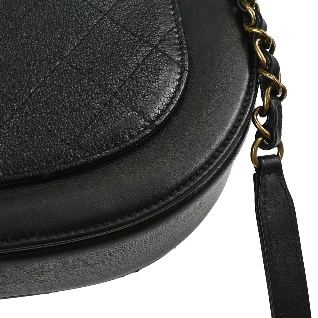 Chanel Black Calfskin Coco Curve 2way Shoulder Handbag