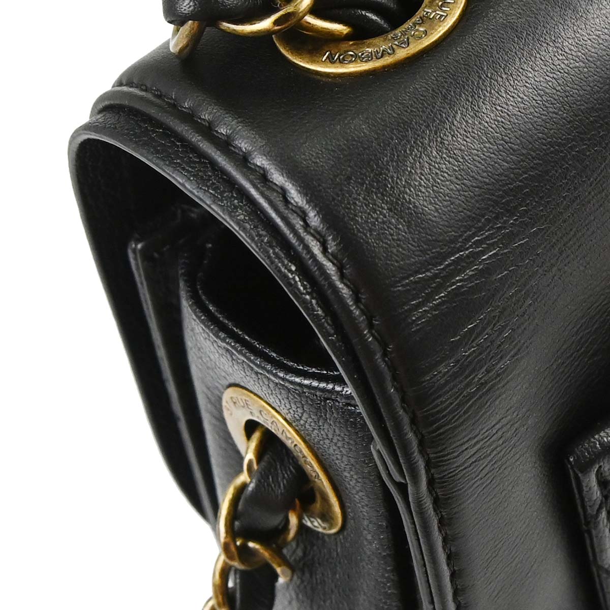 Chanel Black Calfskin Coco Curve 2way Shoulder Handbag