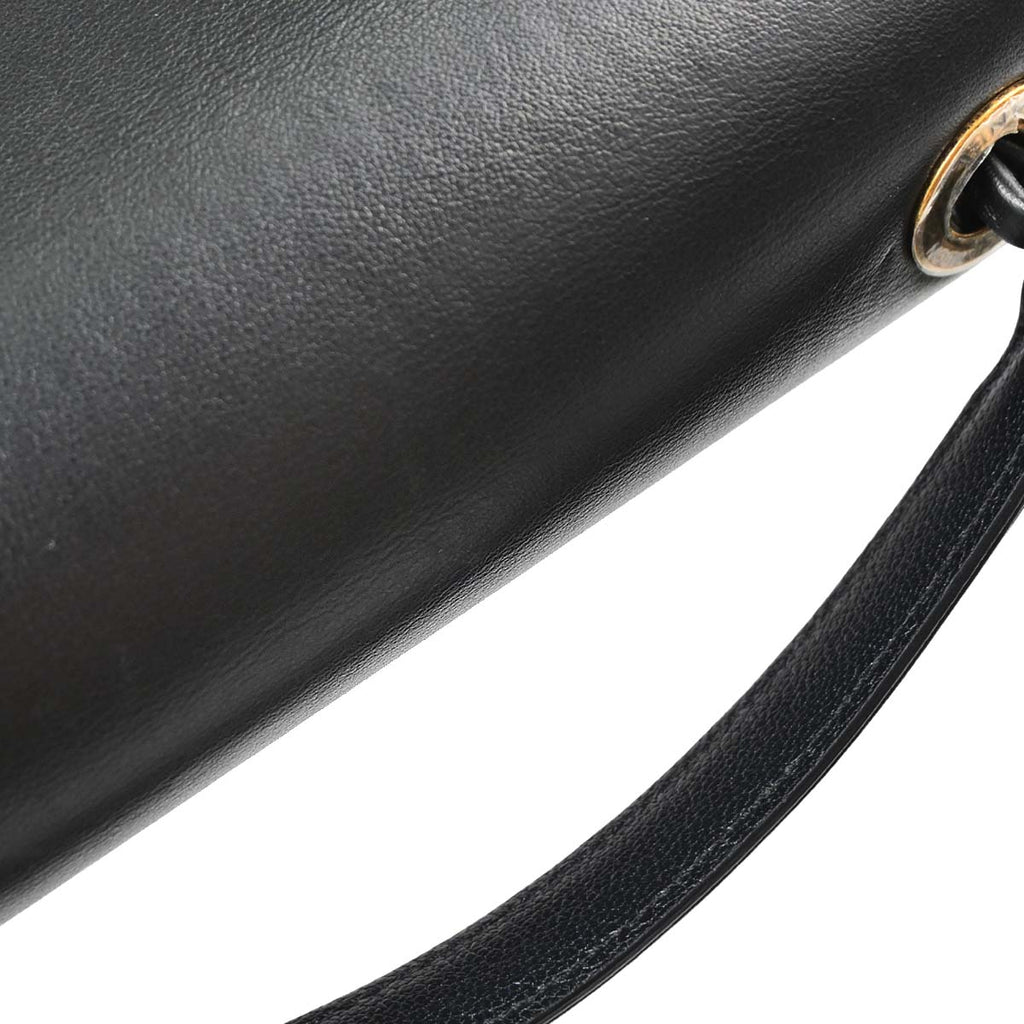 Chanel Black Calfskin Coco Curve 2way Shoulder Handbag