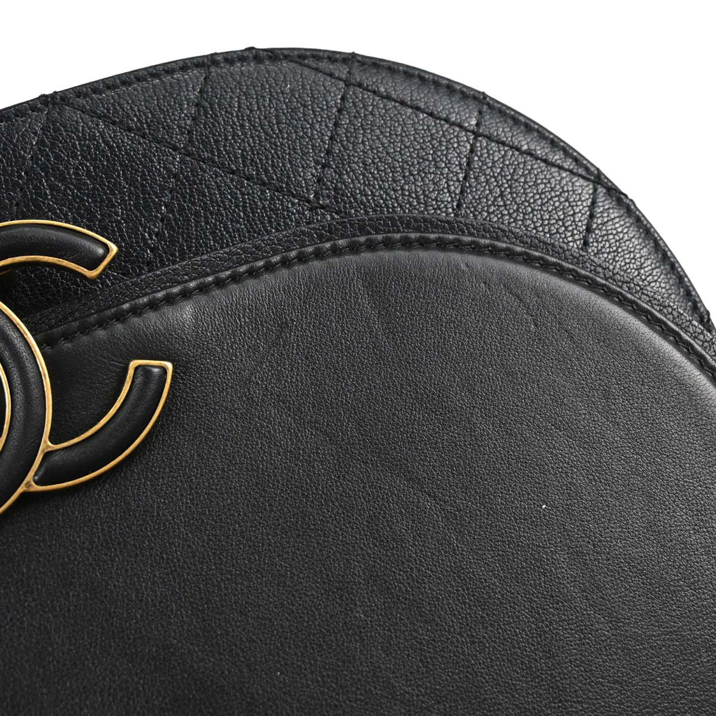 Chanel Black Calfskin Coco Curve 2way Shoulder Handbag